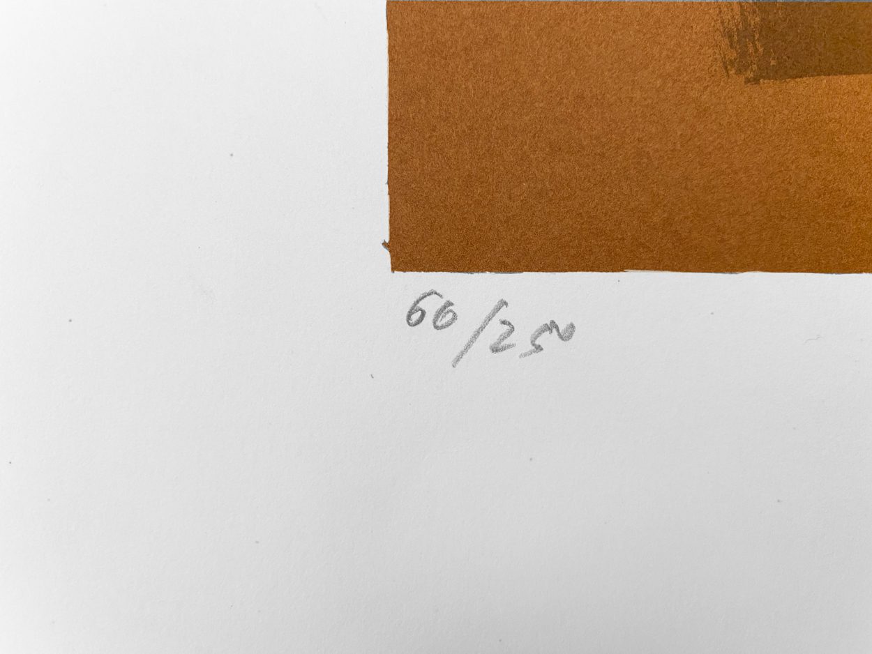 Sérigraphie "Composition abstraite" de Claude Loewer – Bild 4