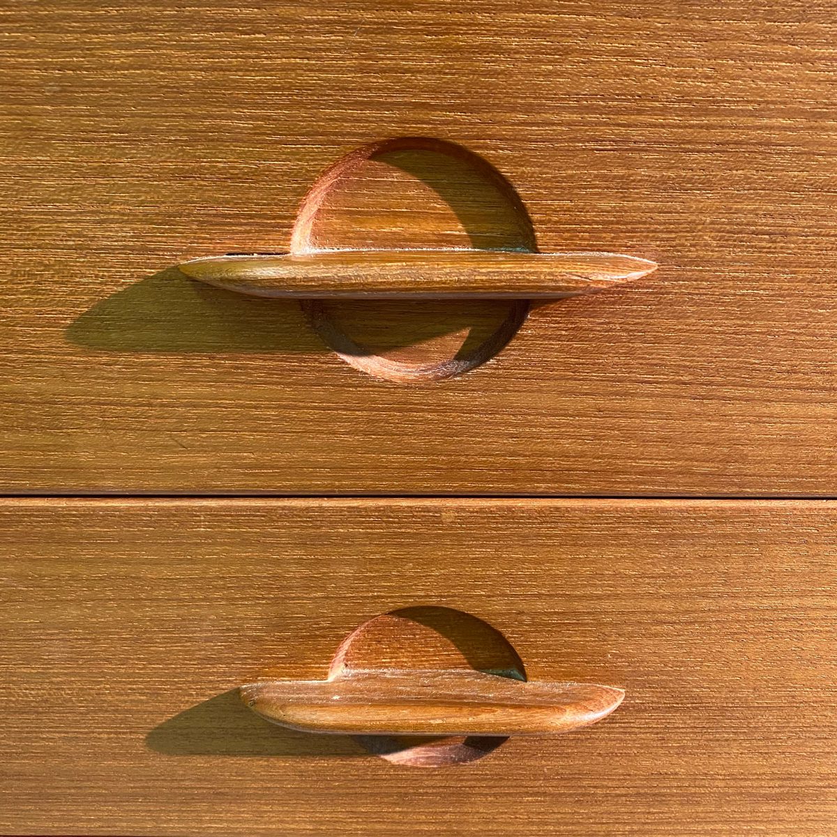 Commode vintage scandinave à 4 tiroirs en teak – Image 5