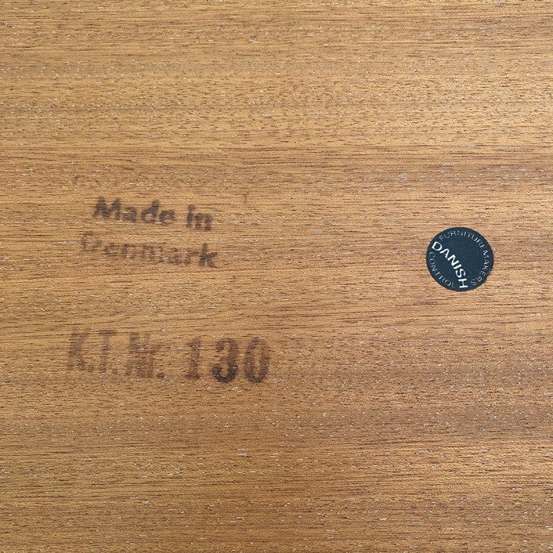 Table danoise en bois avec carreaux en céramique – Image 8