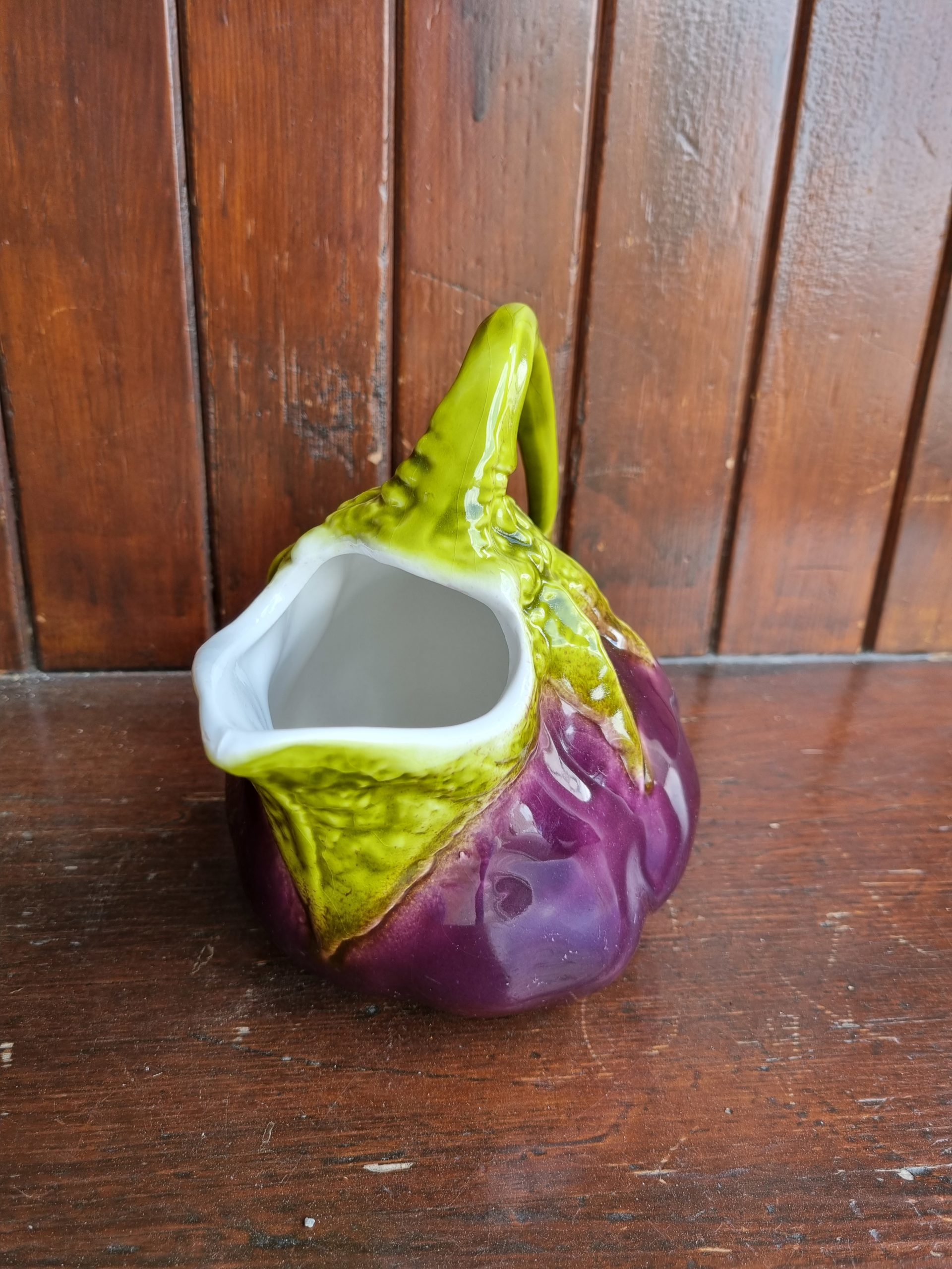 Pichet barbotine en forme d'aubergine – Bild 3