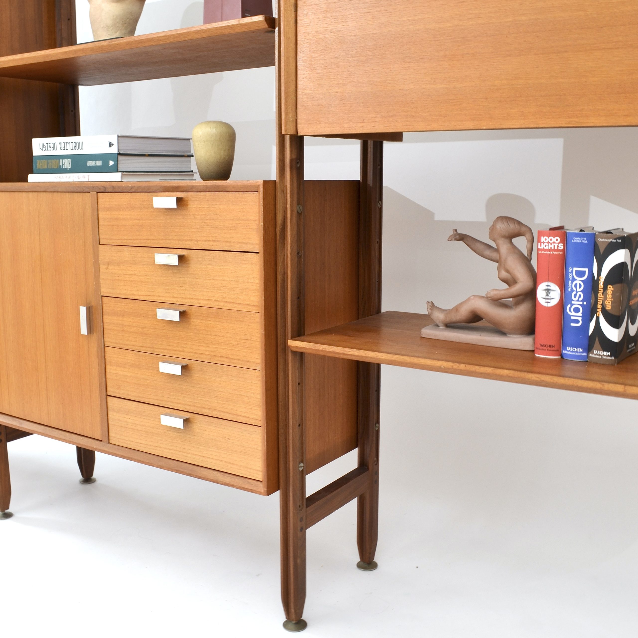 Bibliothèque modulable en teck, Faram, Italie, 1960's – Image 14