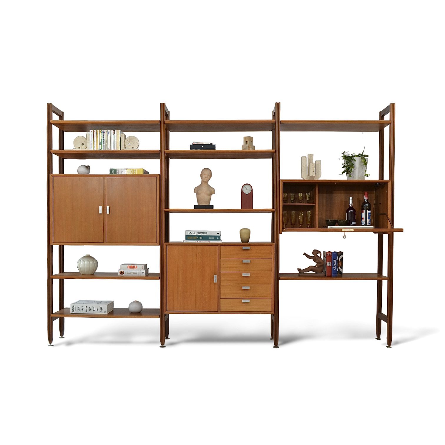 Bibliothèque modulable en teck, Faram, Italie, 1960's – Image 3