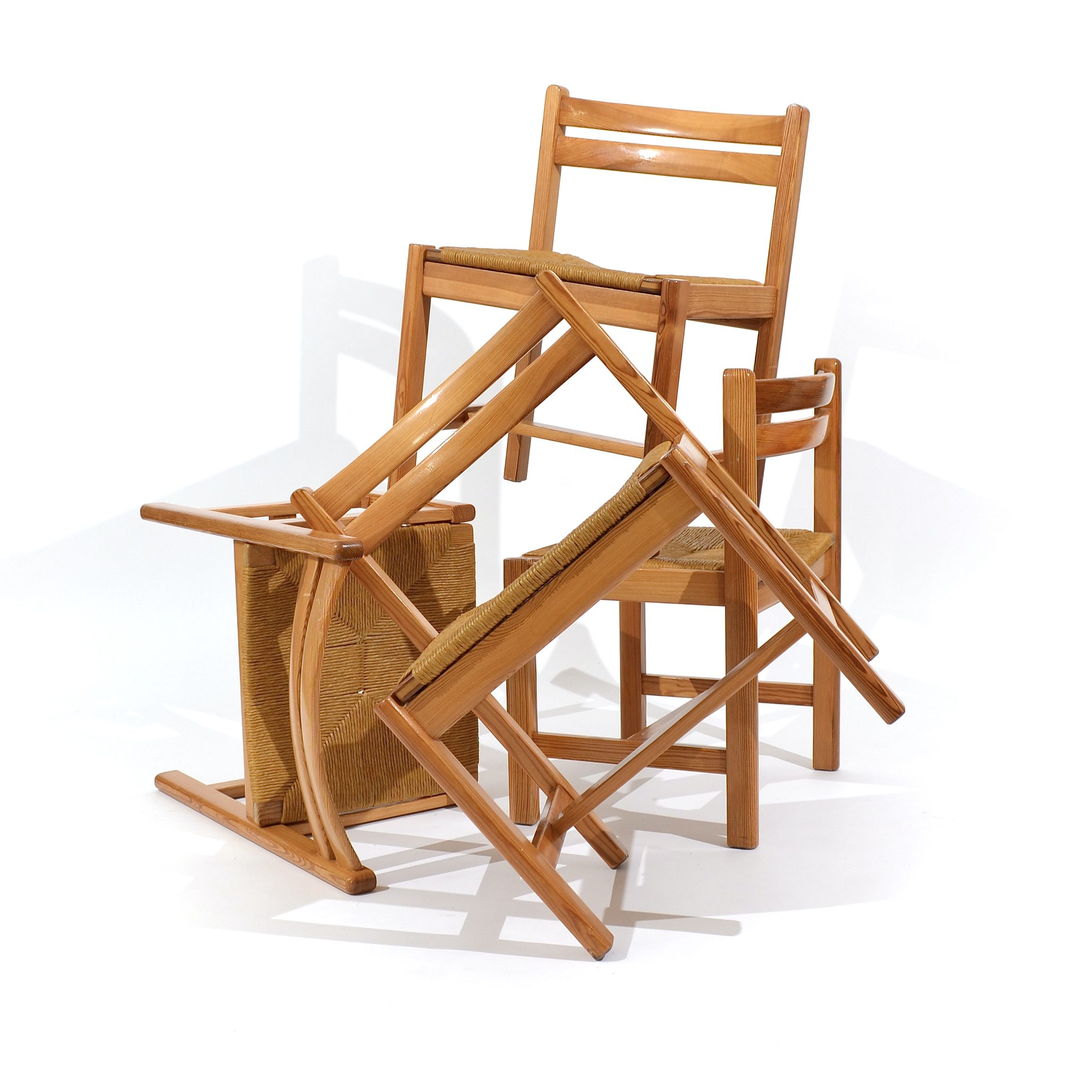 Set de 4 chaises Asserbo par Børge Mogensen, K.A & Söner, 1964, Danemark – Image 8