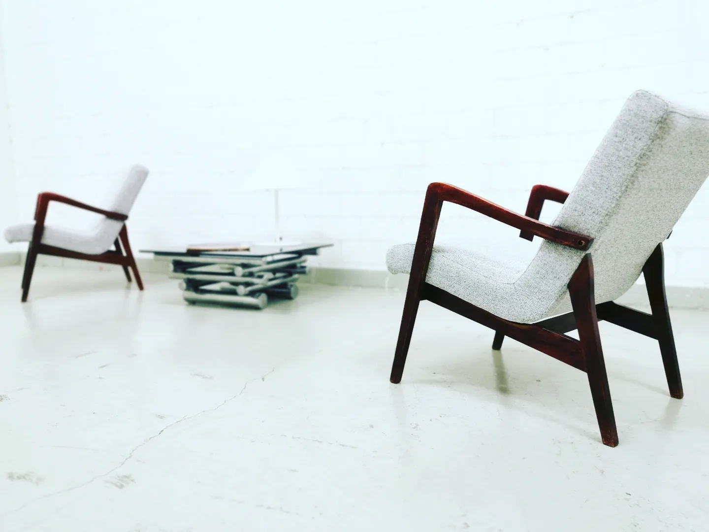 Armchair Lisek 70s neu gepolstert Nordic – Image 7