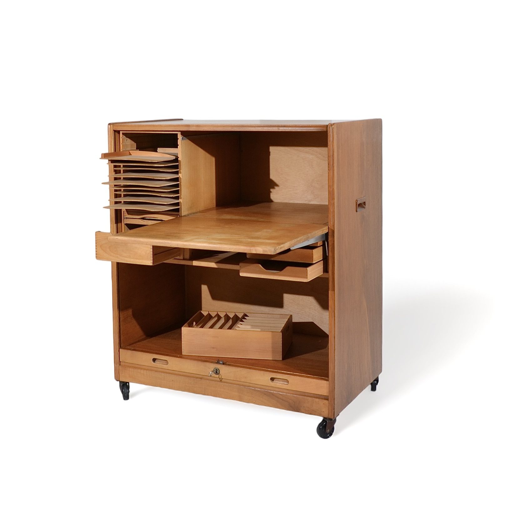 Secrétaire à rideau, Consul-Büro, Suisse, 1950's – Image 5