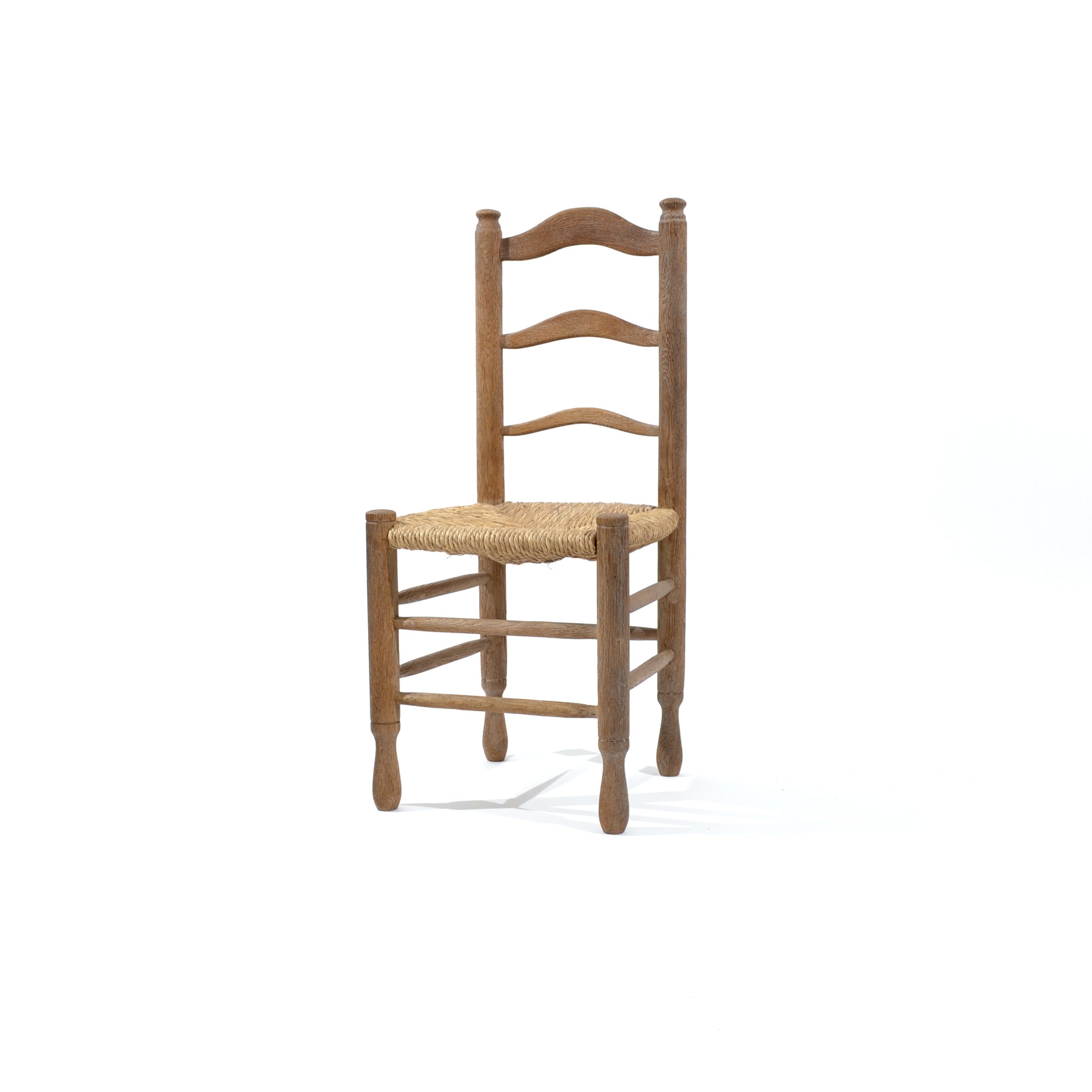 Chaises paillées en chêne Suisse 1960's – Image 4