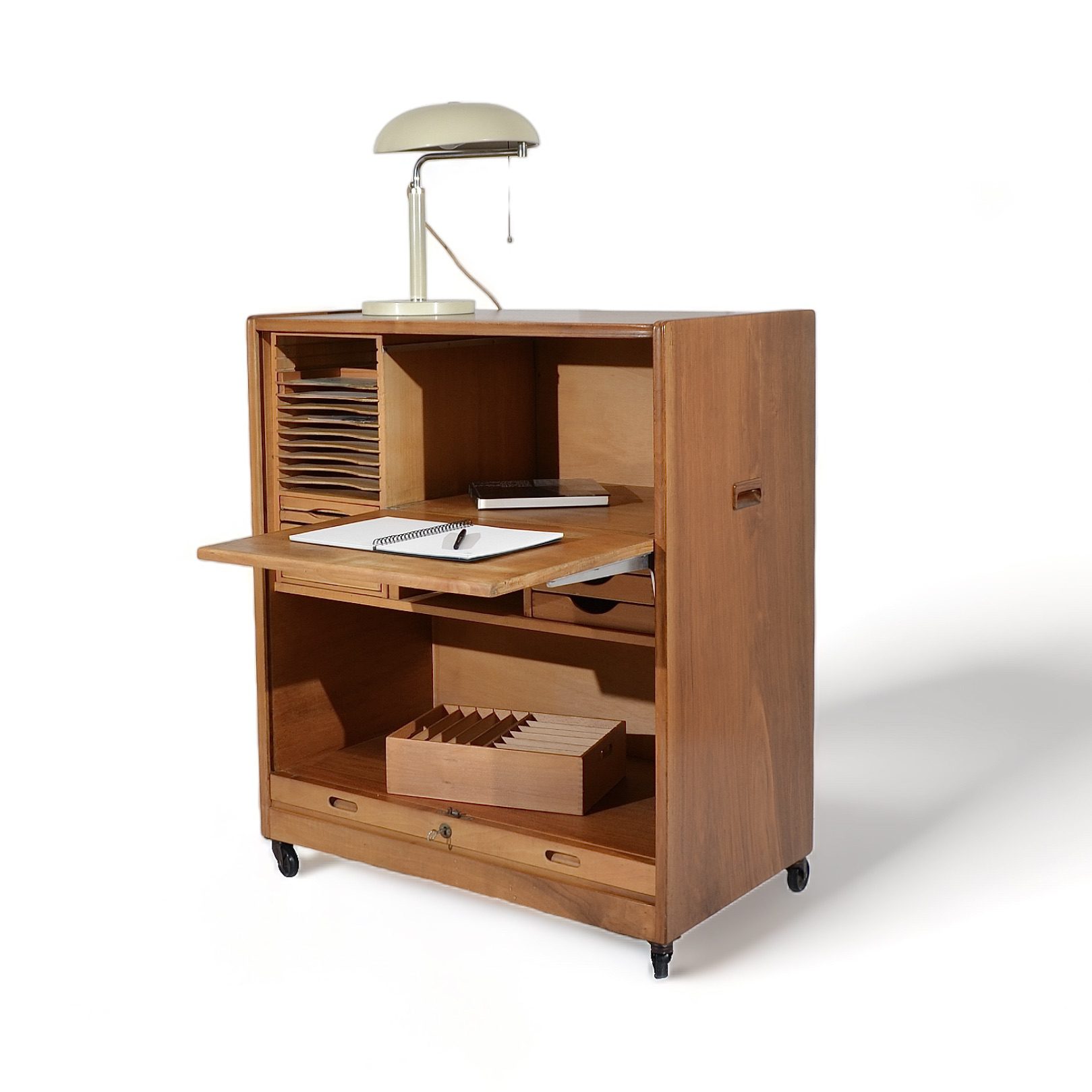 Secrétaire à rideau, Consul-Büro, Suisse, 1950's – Image 4