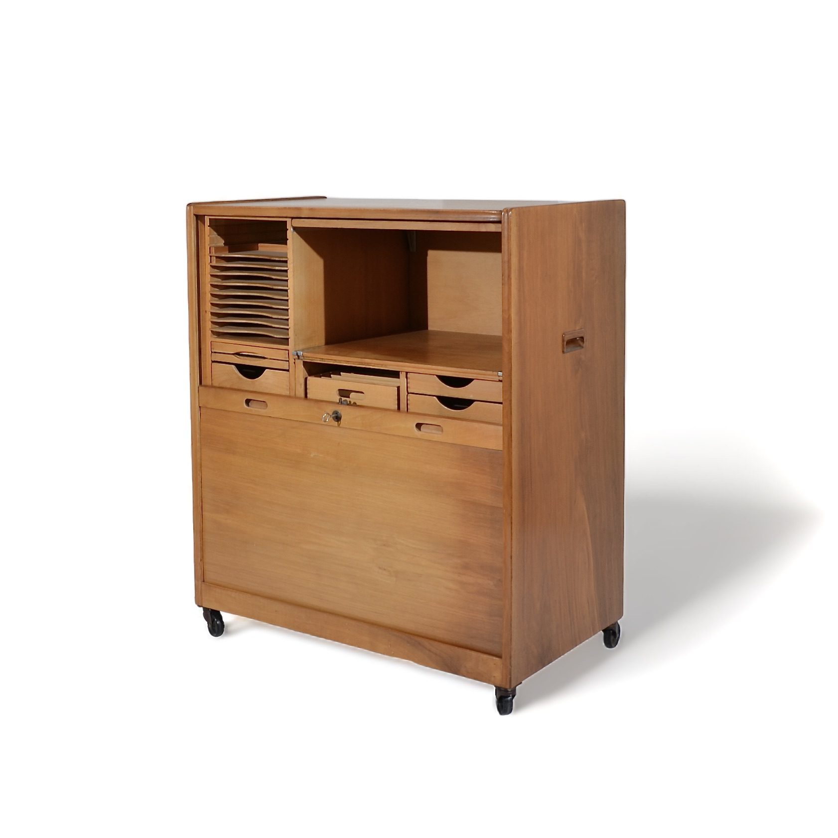 Secrétaire à rideau, Consul-Büro, Suisse, 1950's – Image 7