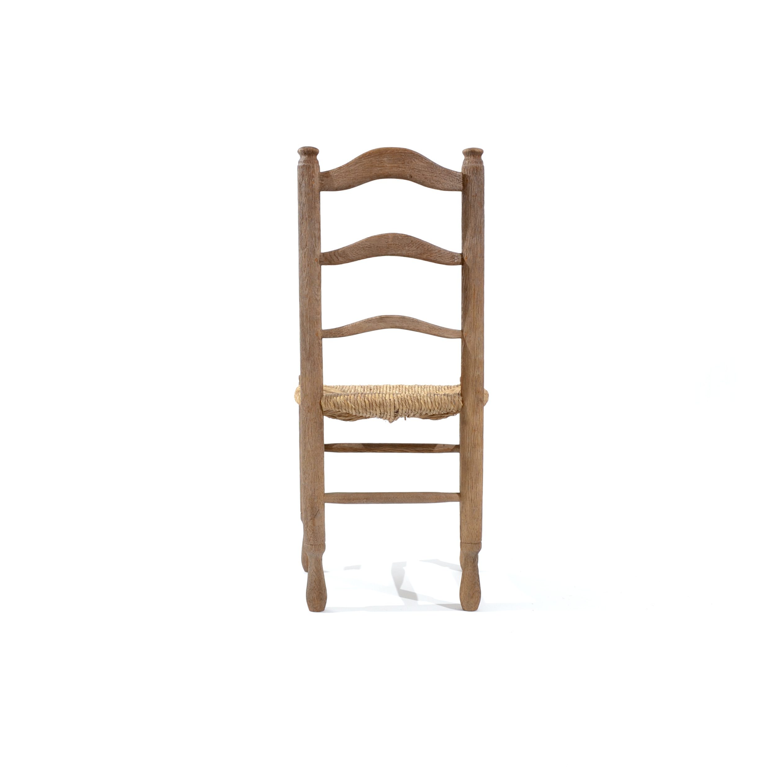 Chaises paillées en chêne Suisse 1960's – Image 7