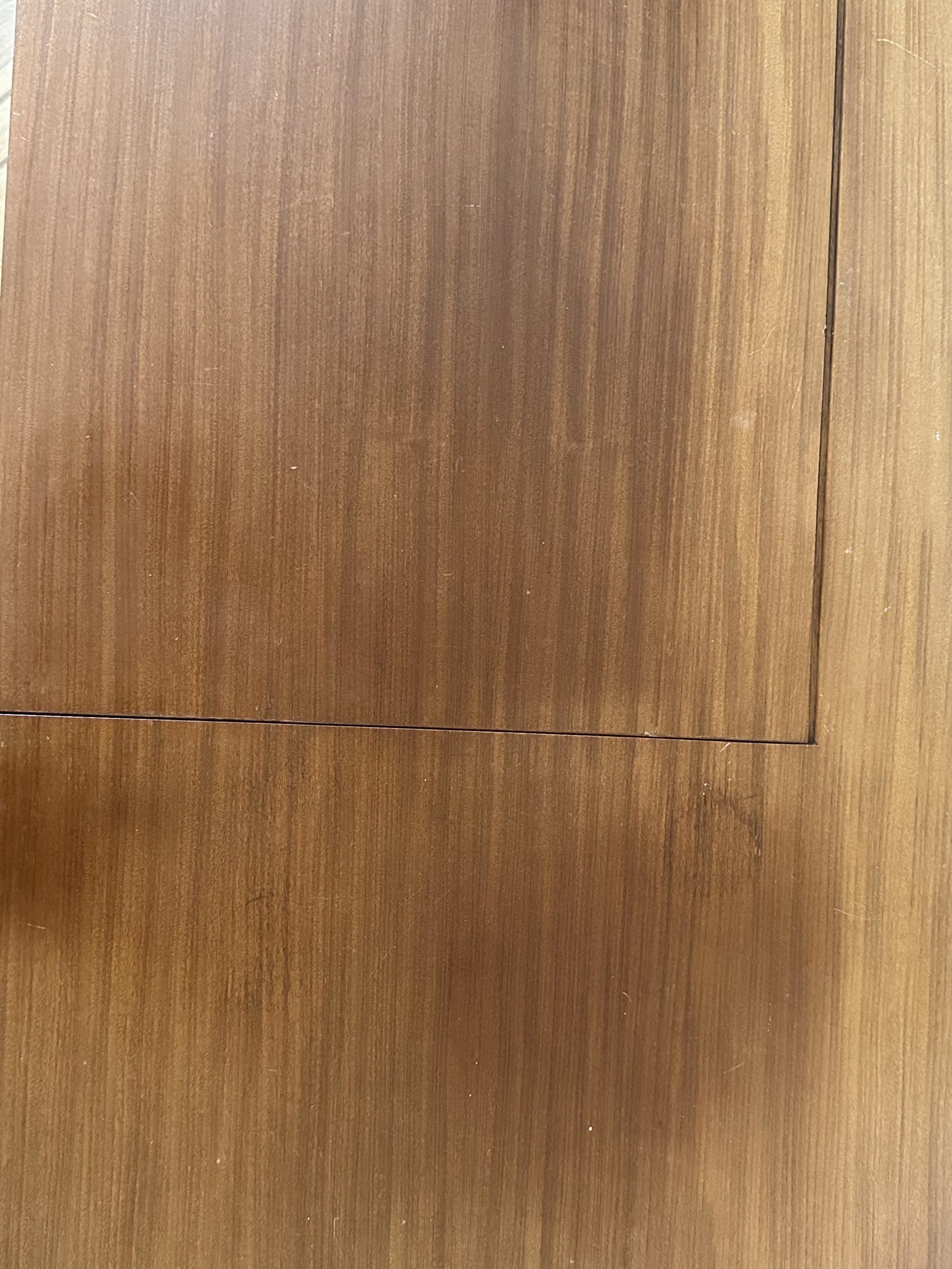 Petit bureau fin / coiffeuse en teck – Image 9