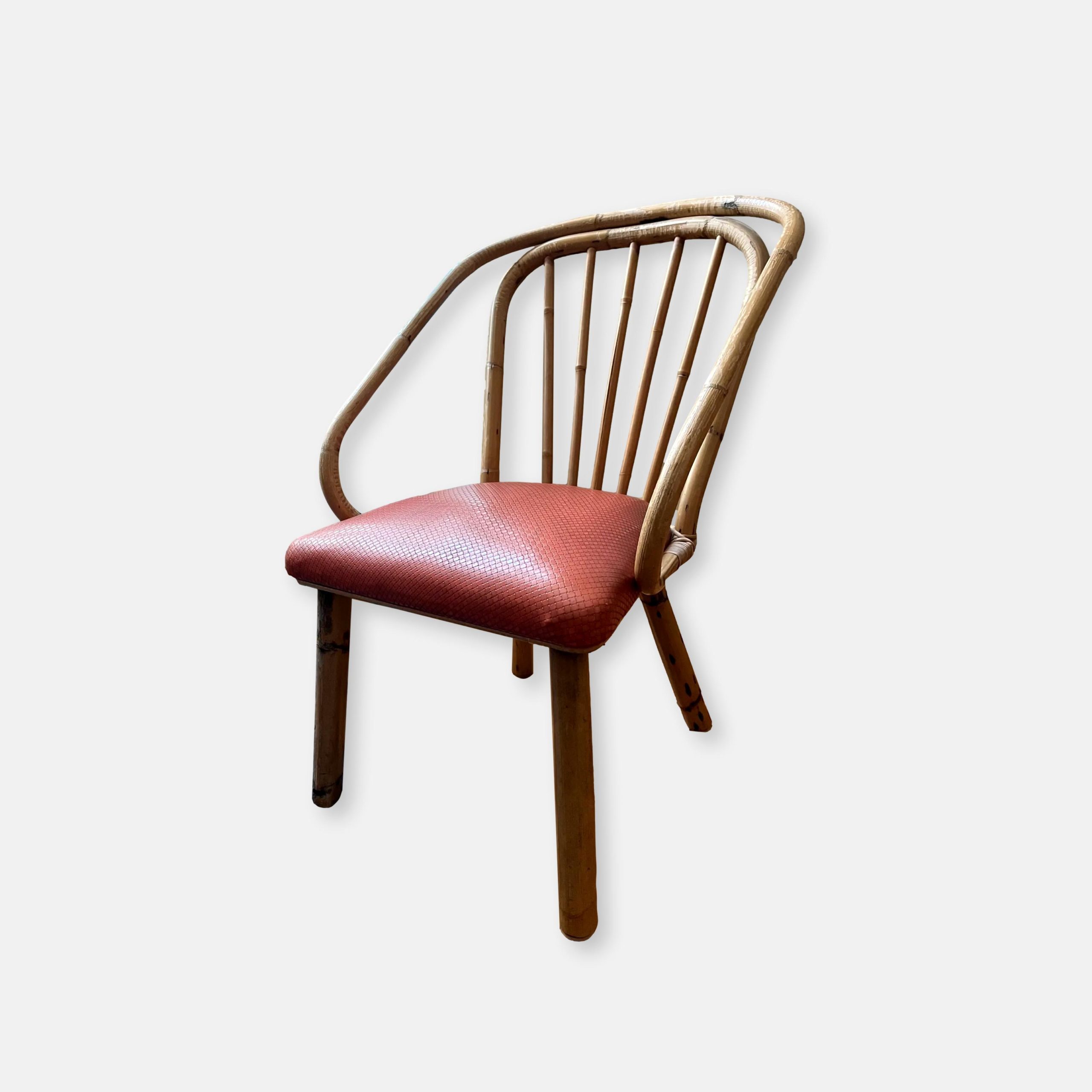 chaise vintage en bambou