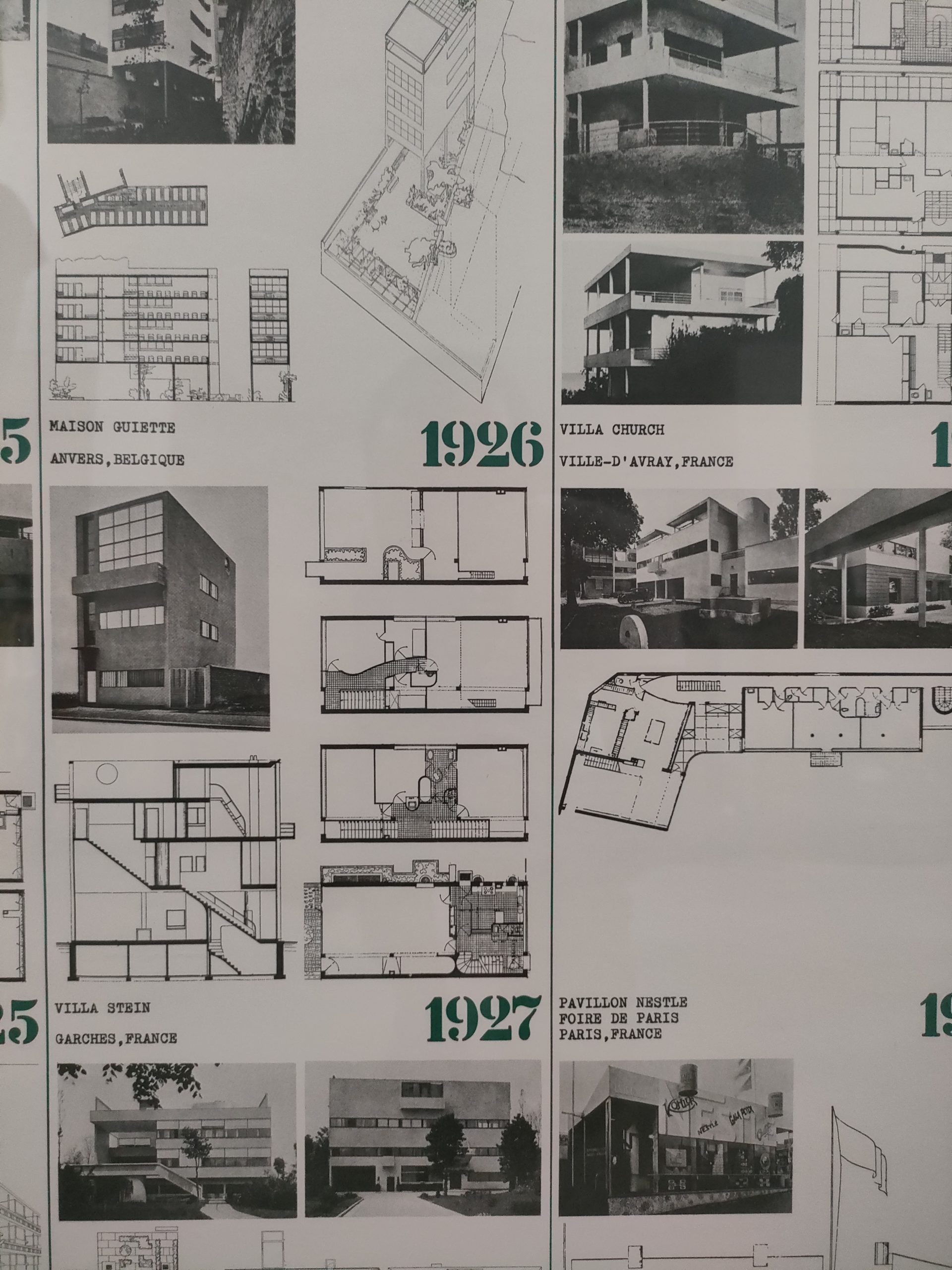 Lot de 4 affiches "Le Corbusier, projets réalisés 1905-1968" – Image 7