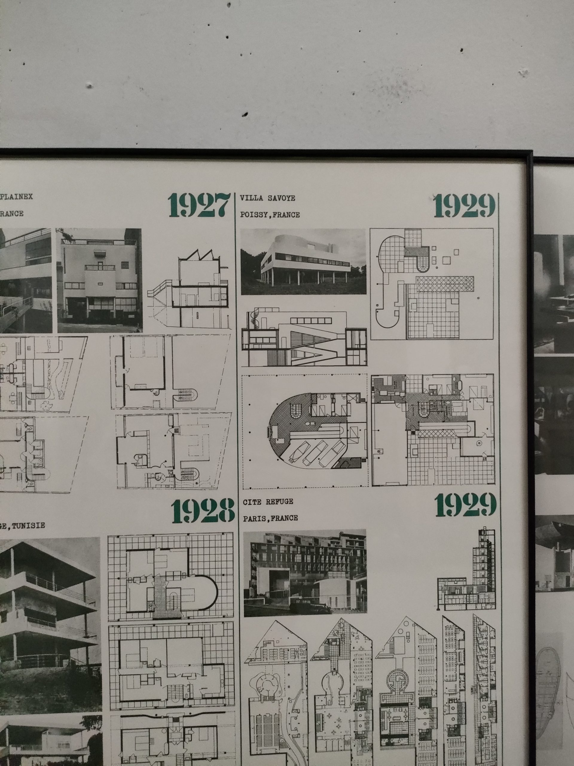 Lot de 4 affiches "Le Corbusier, projets réalisés 1905-1968" – Image 8