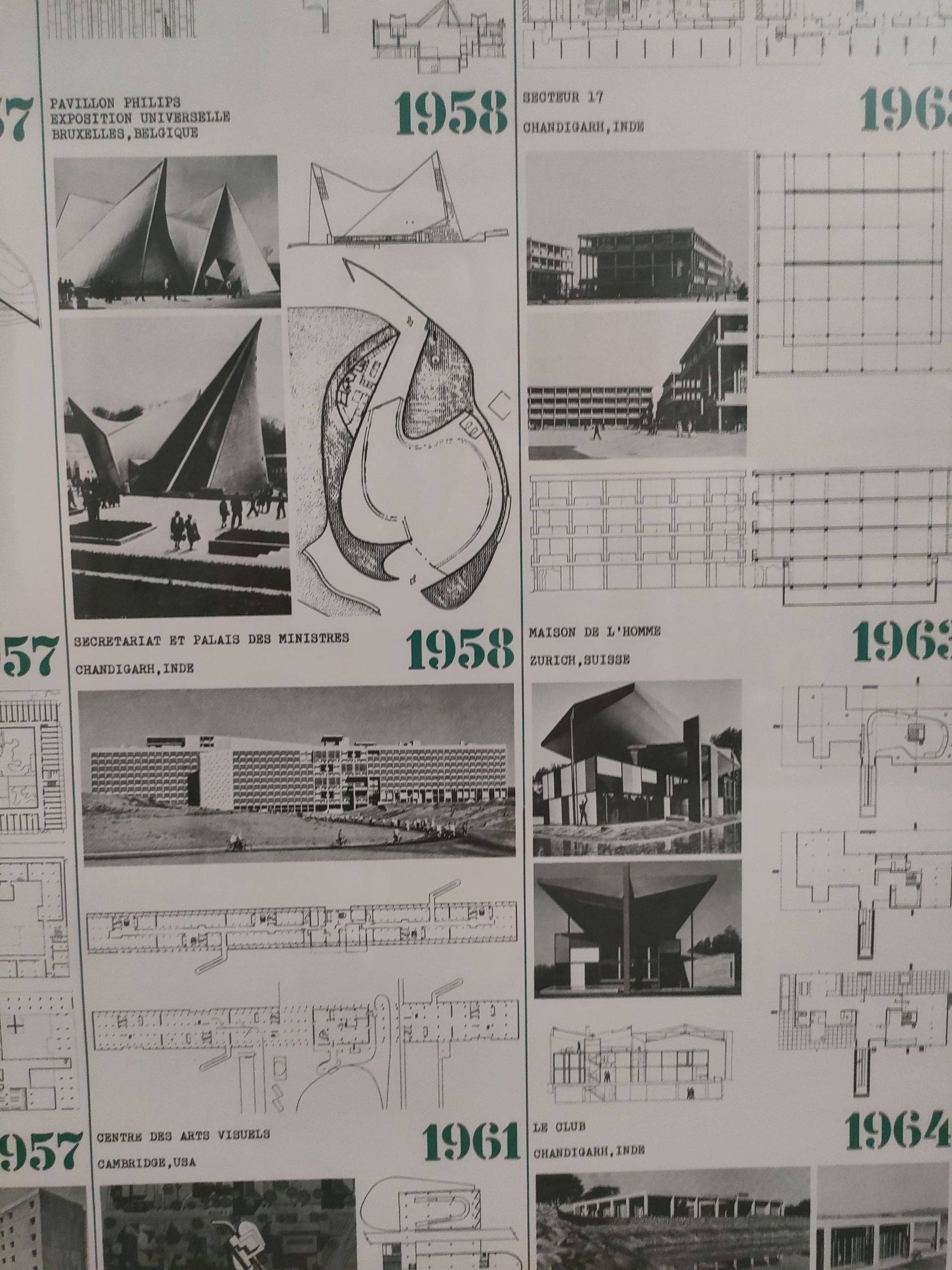 Lot de 4 affiches "Le Corbusier, projets réalisés 1905-1968" – Image 13