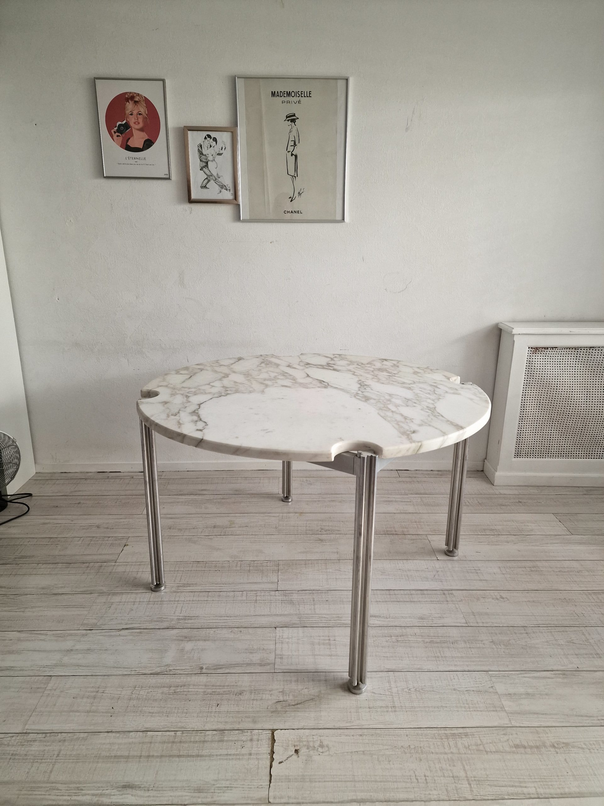 Table à manger en marbre vintage – Bild 2