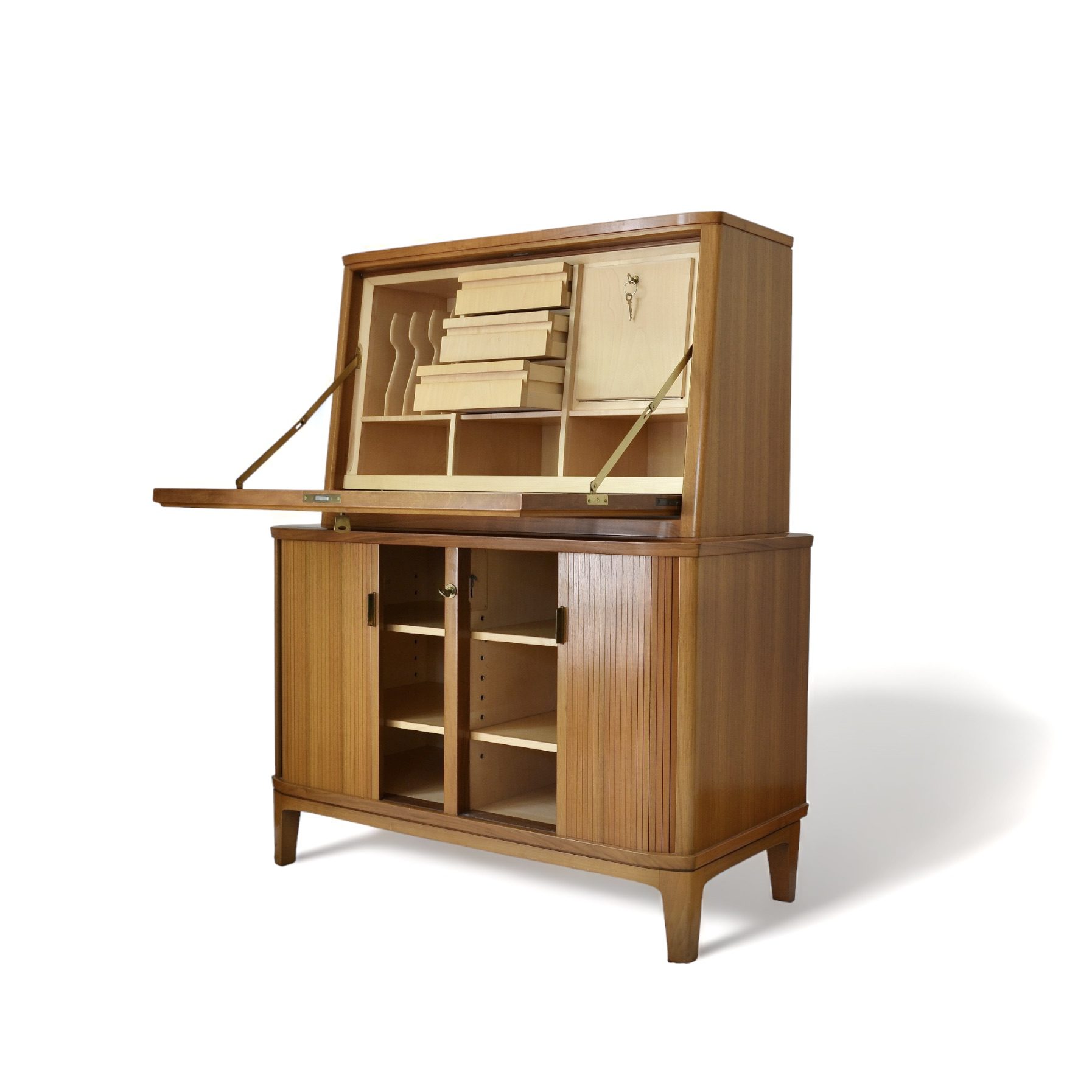 Secrétaire en noyer, Sproll, Suisse, 1980's – Image 7