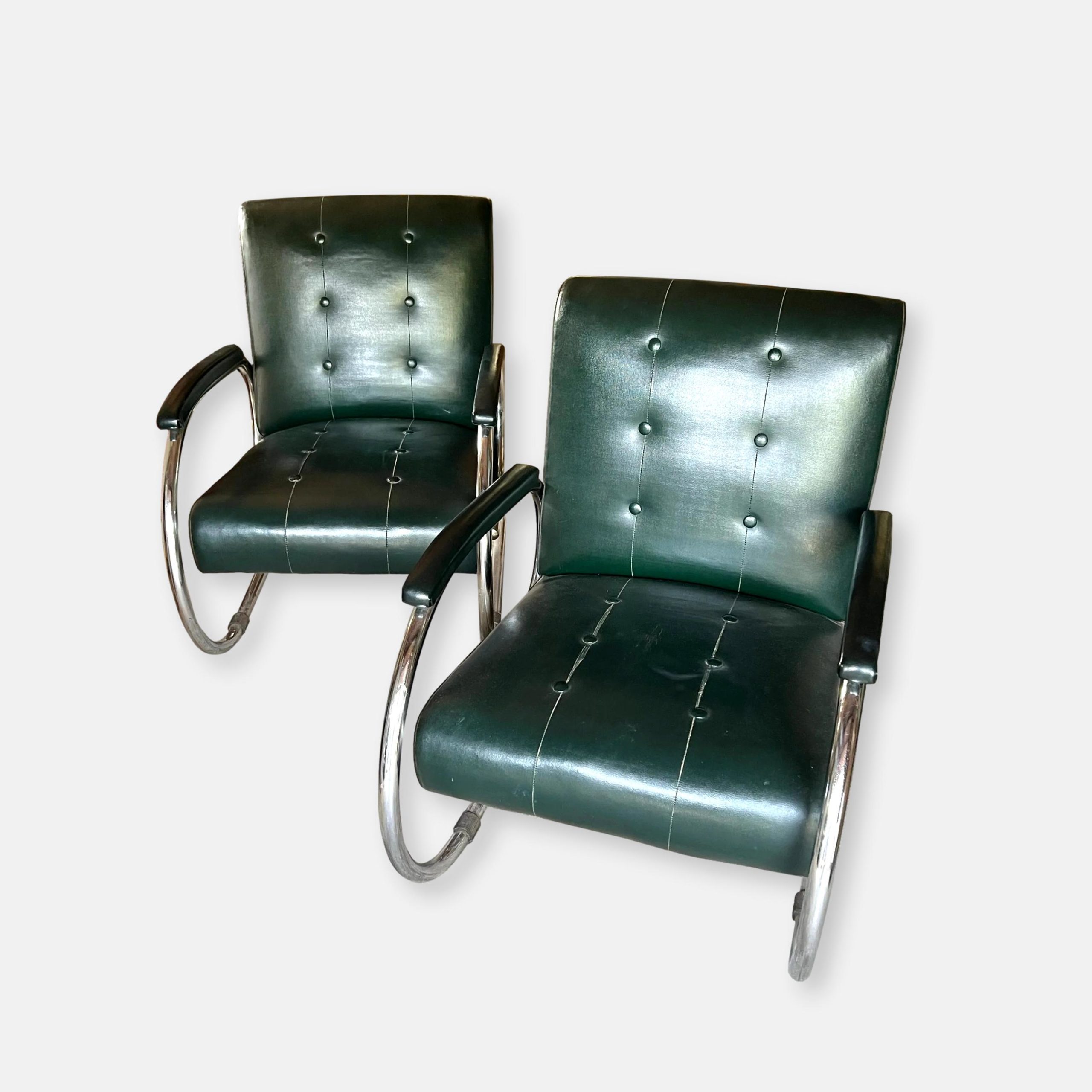 Paire de fauteuils style Bauhaus des années 30