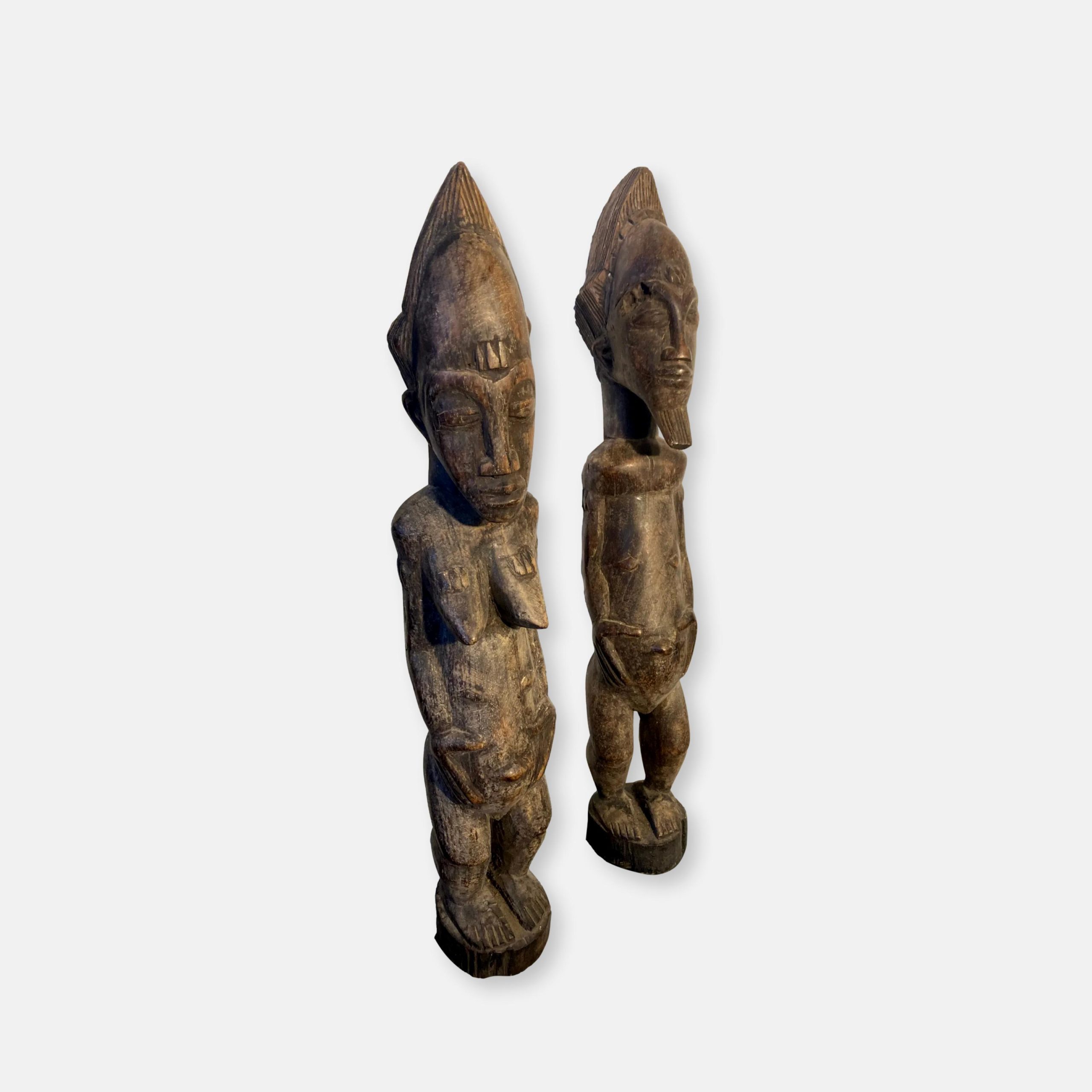 Paire de statues africaines