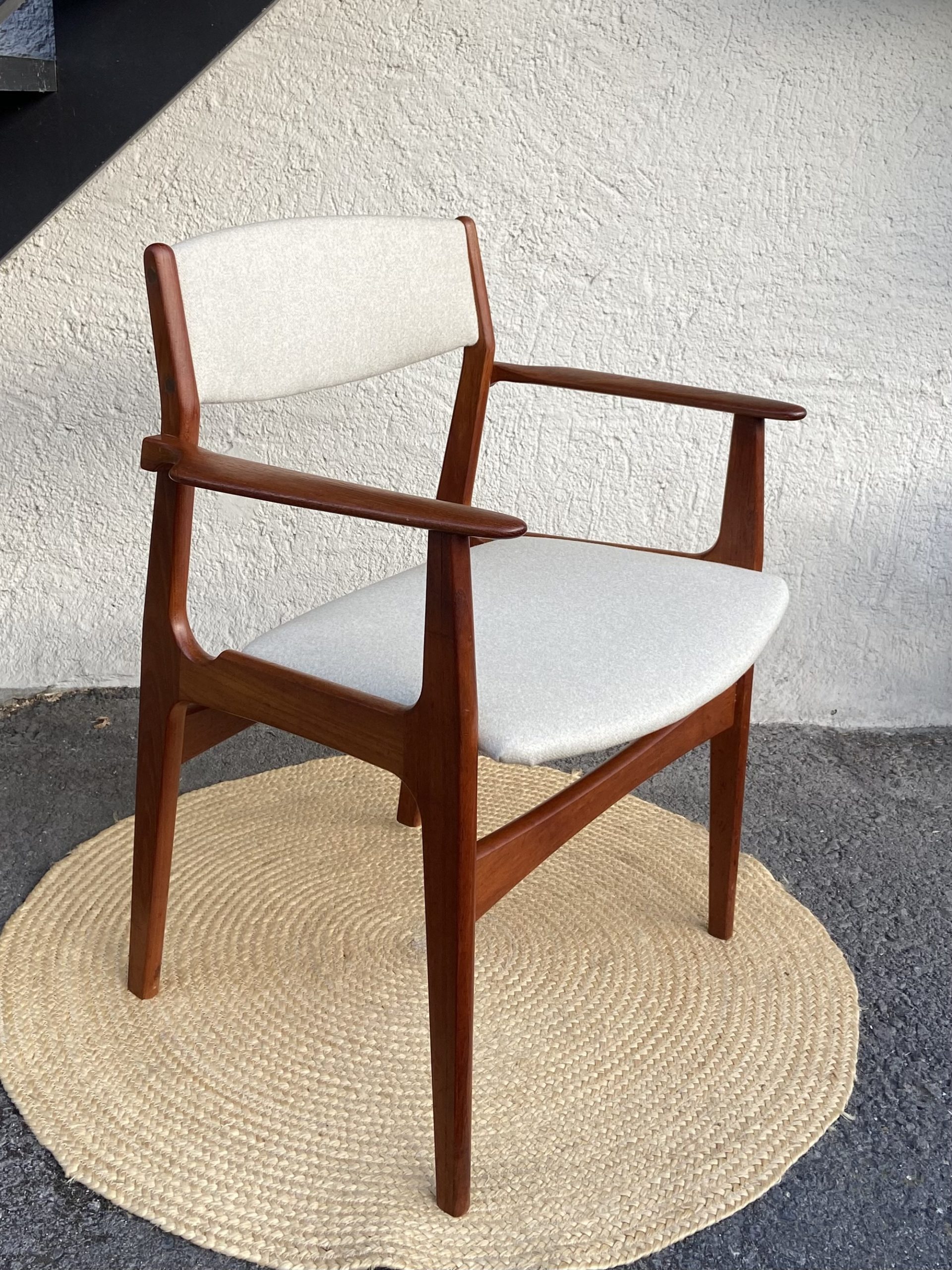 Fauteuil en teck danois vintage – Image 2