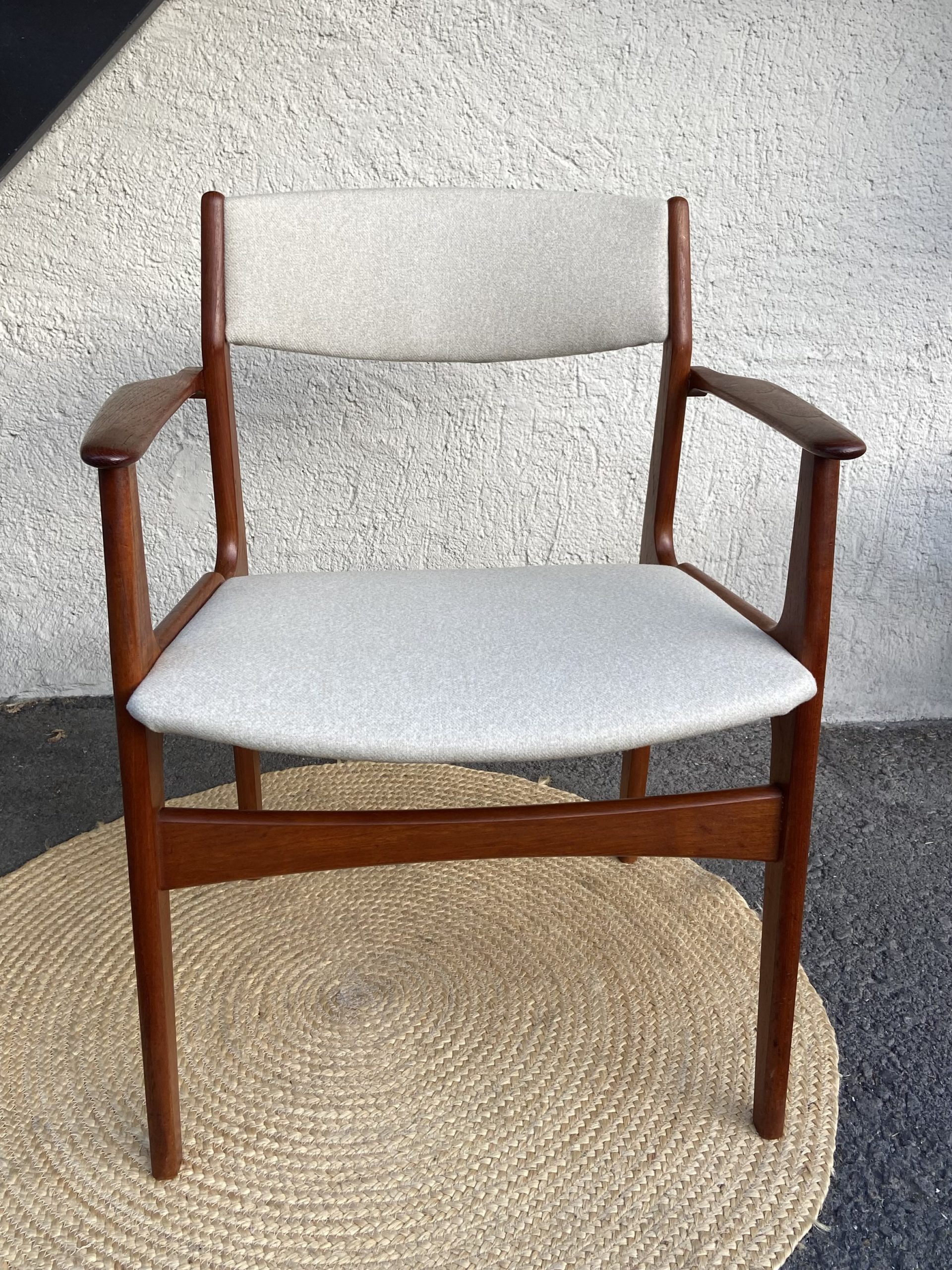 Fauteuil en teck danois vintage – Image 5