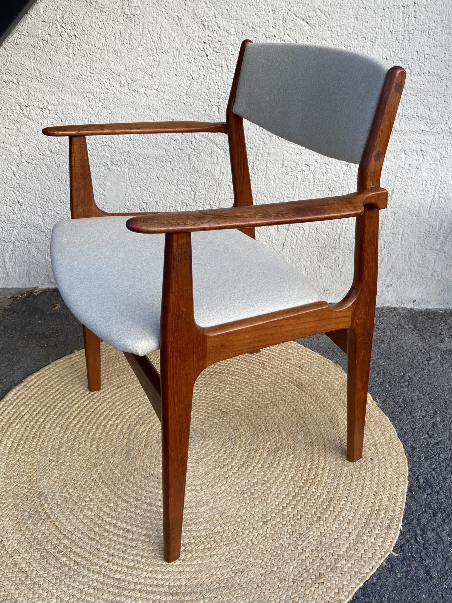Fauteuil en teck danois vintage – Image 7