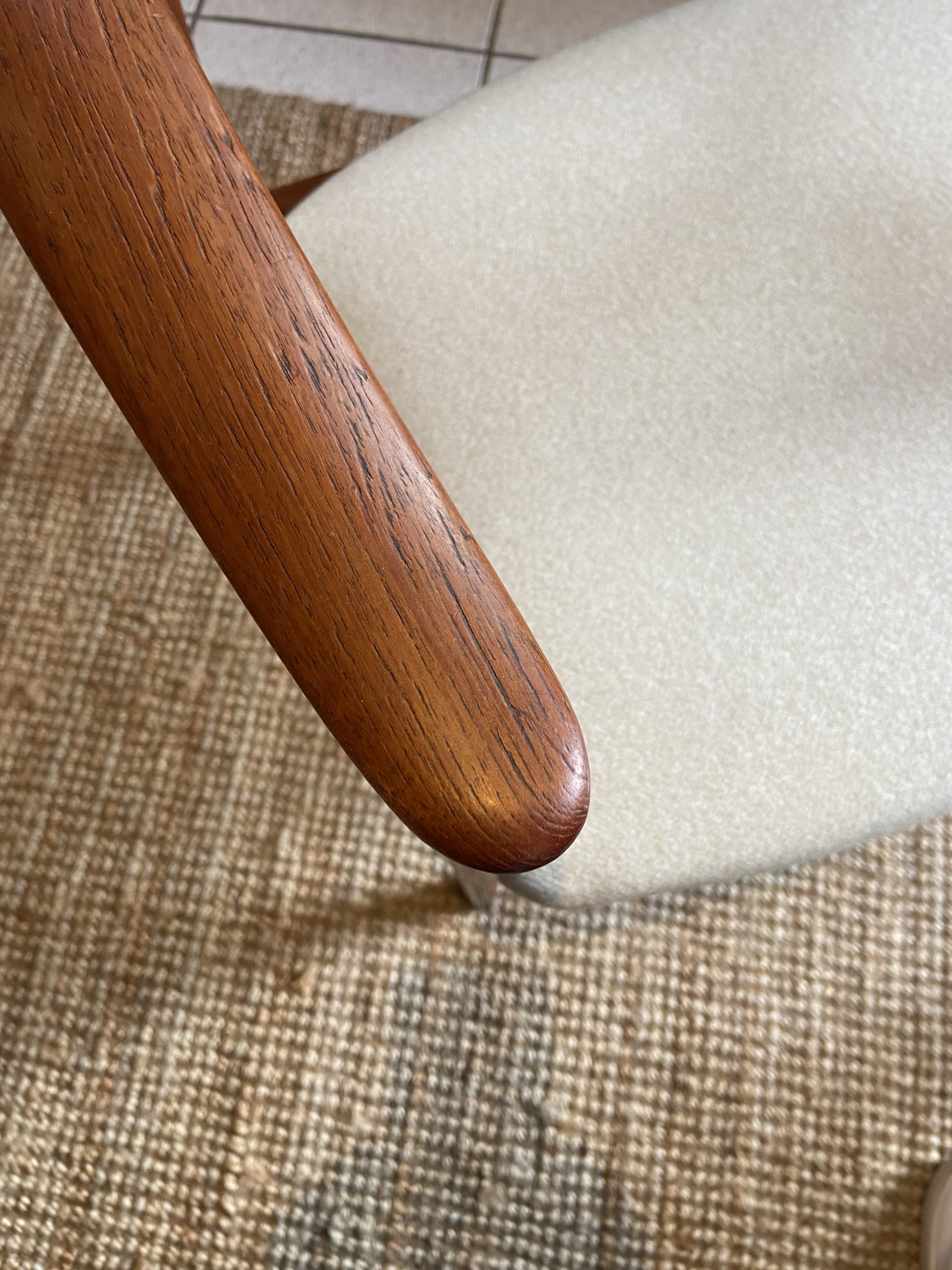 Fauteuil en teck danois vintage – Image 11