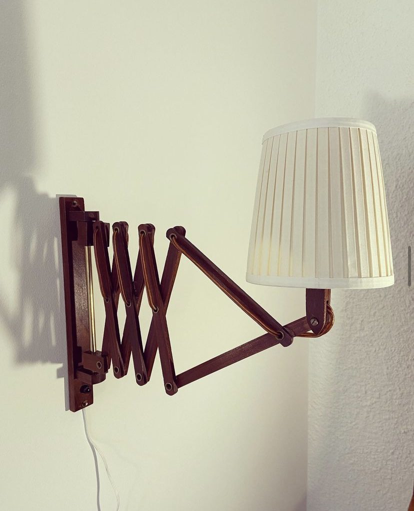 Applique murale vintage en teck danoise – Image 2