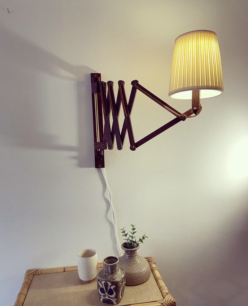 Applique murale vintage en teck danoise – Image 3