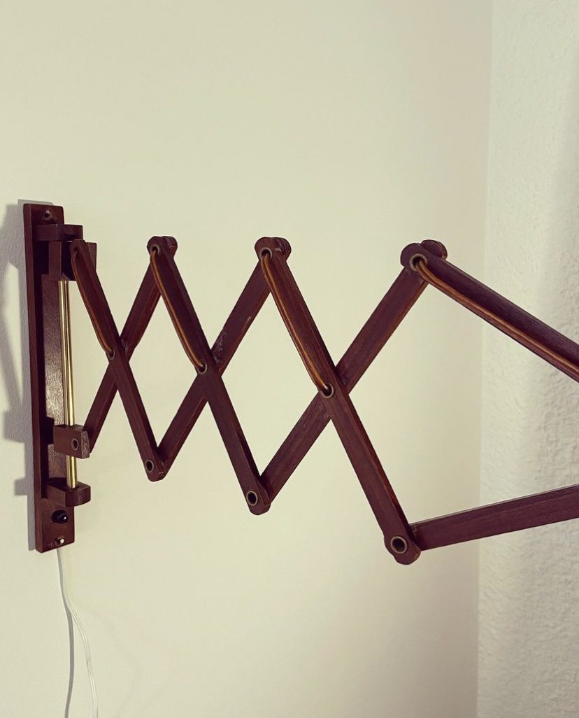 Applique murale vintage en teck danoise – Image 9