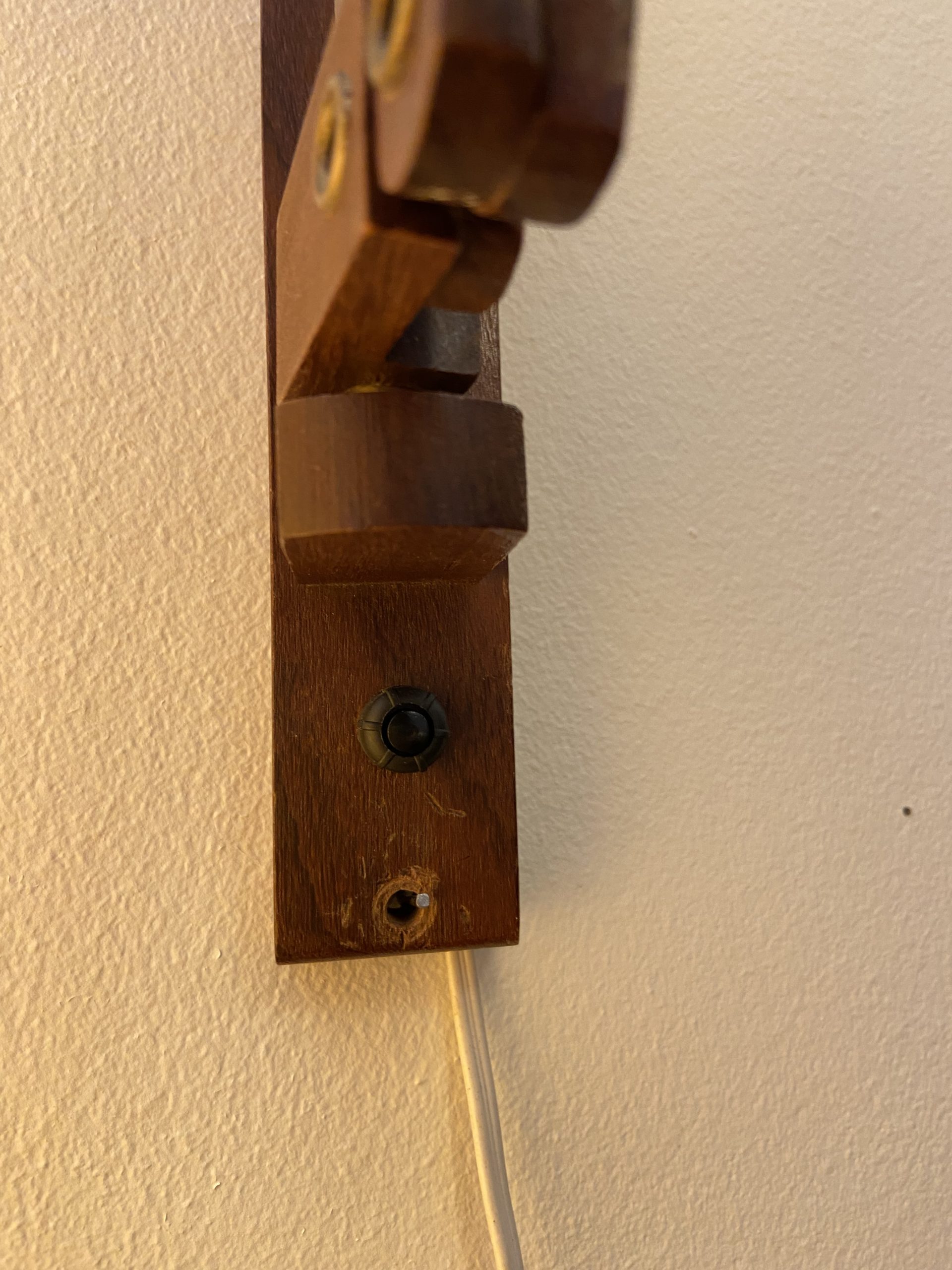 Applique murale vintage en teck danoise – Image 8