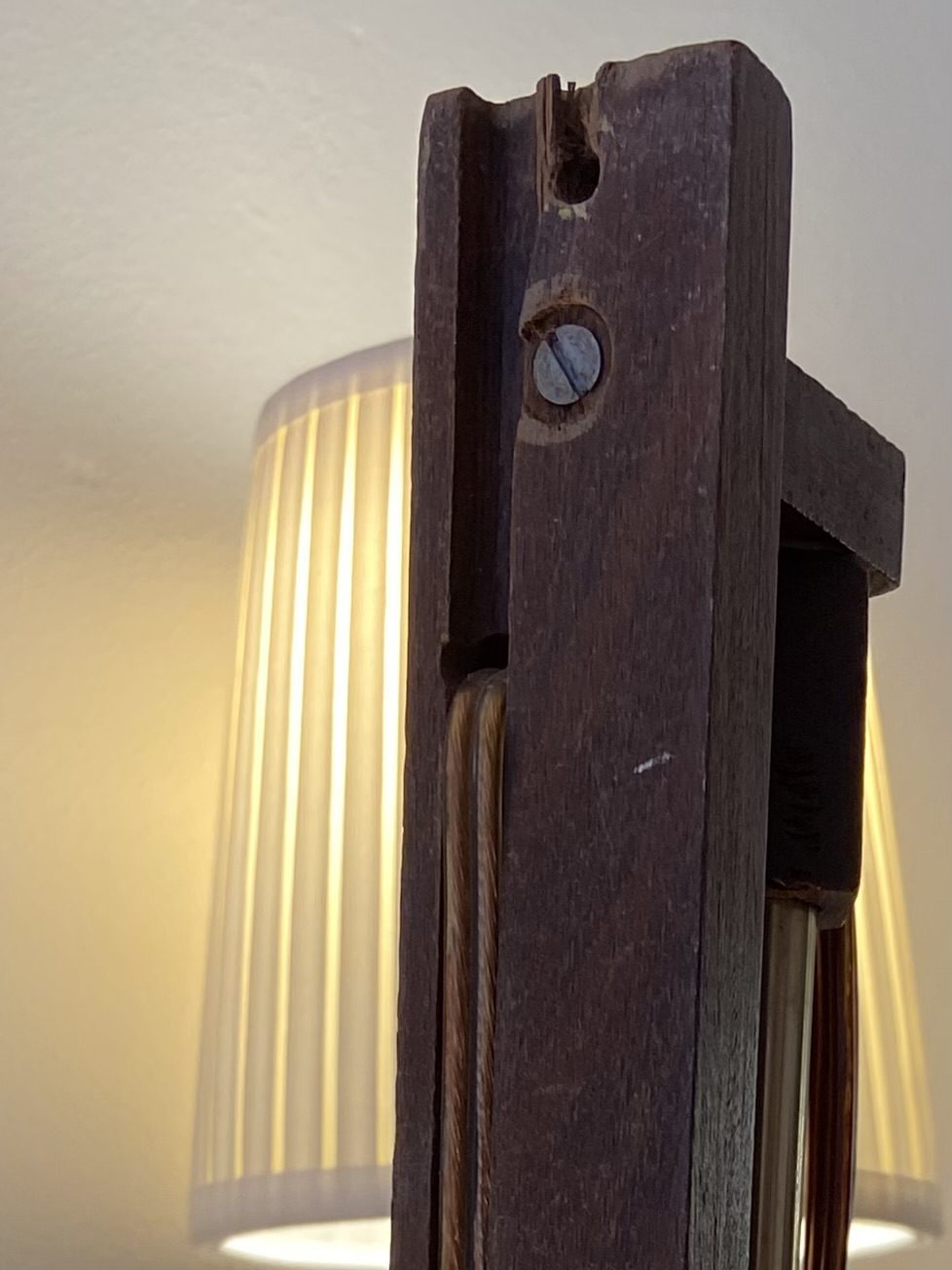 Applique murale vintage en teck danoise – Image 10