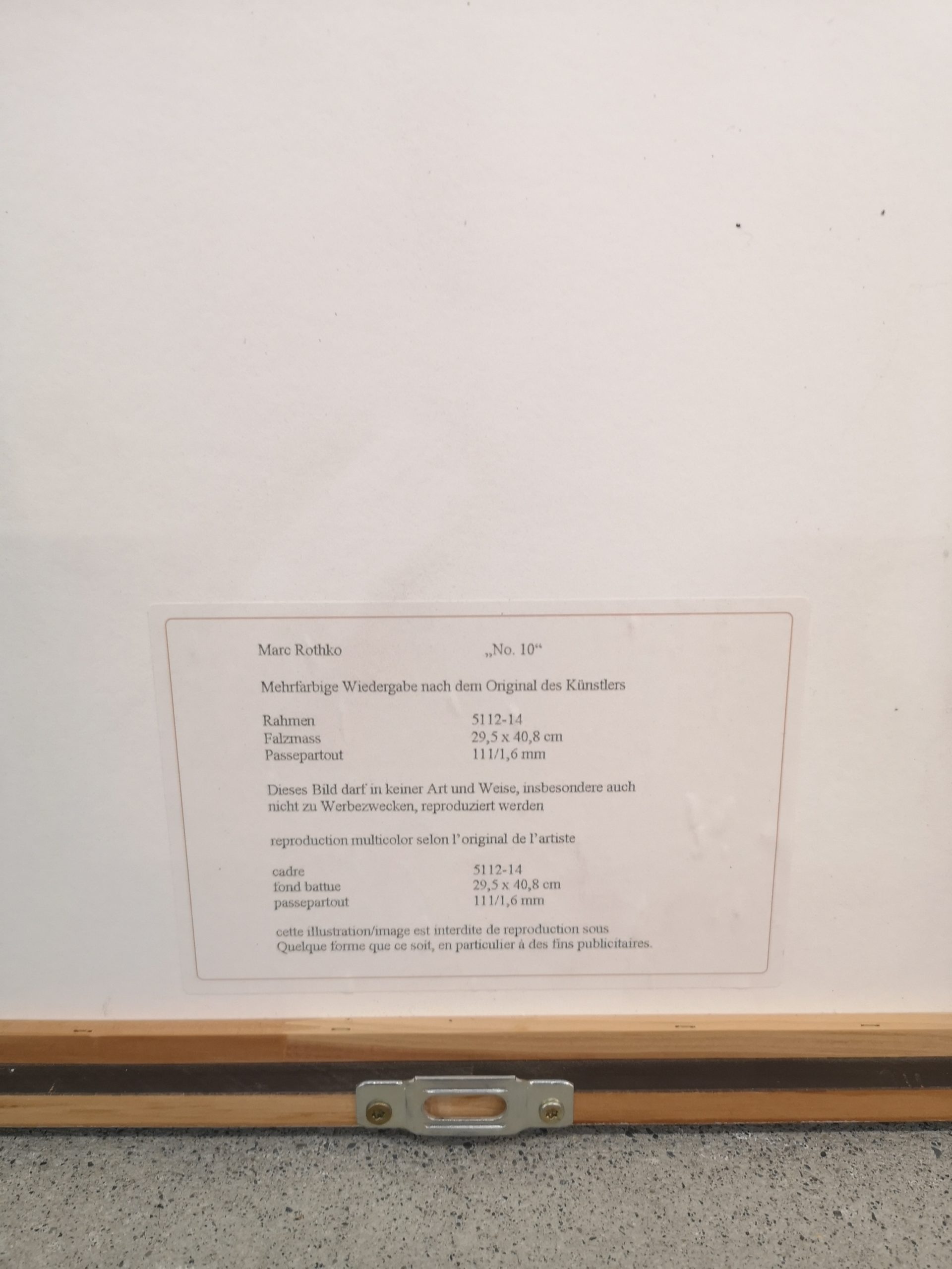 Marc Rothko - N°10 – Image 5