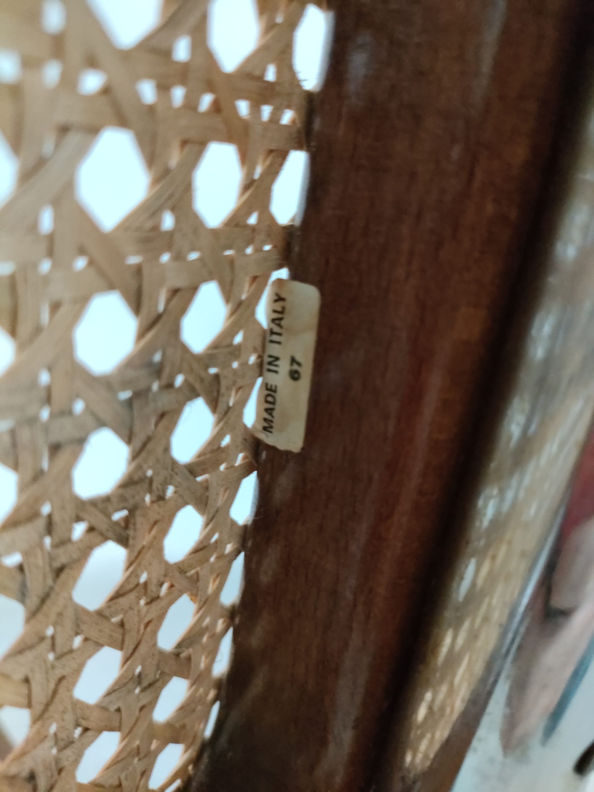 Chaise cantilever en cannage – Image 15