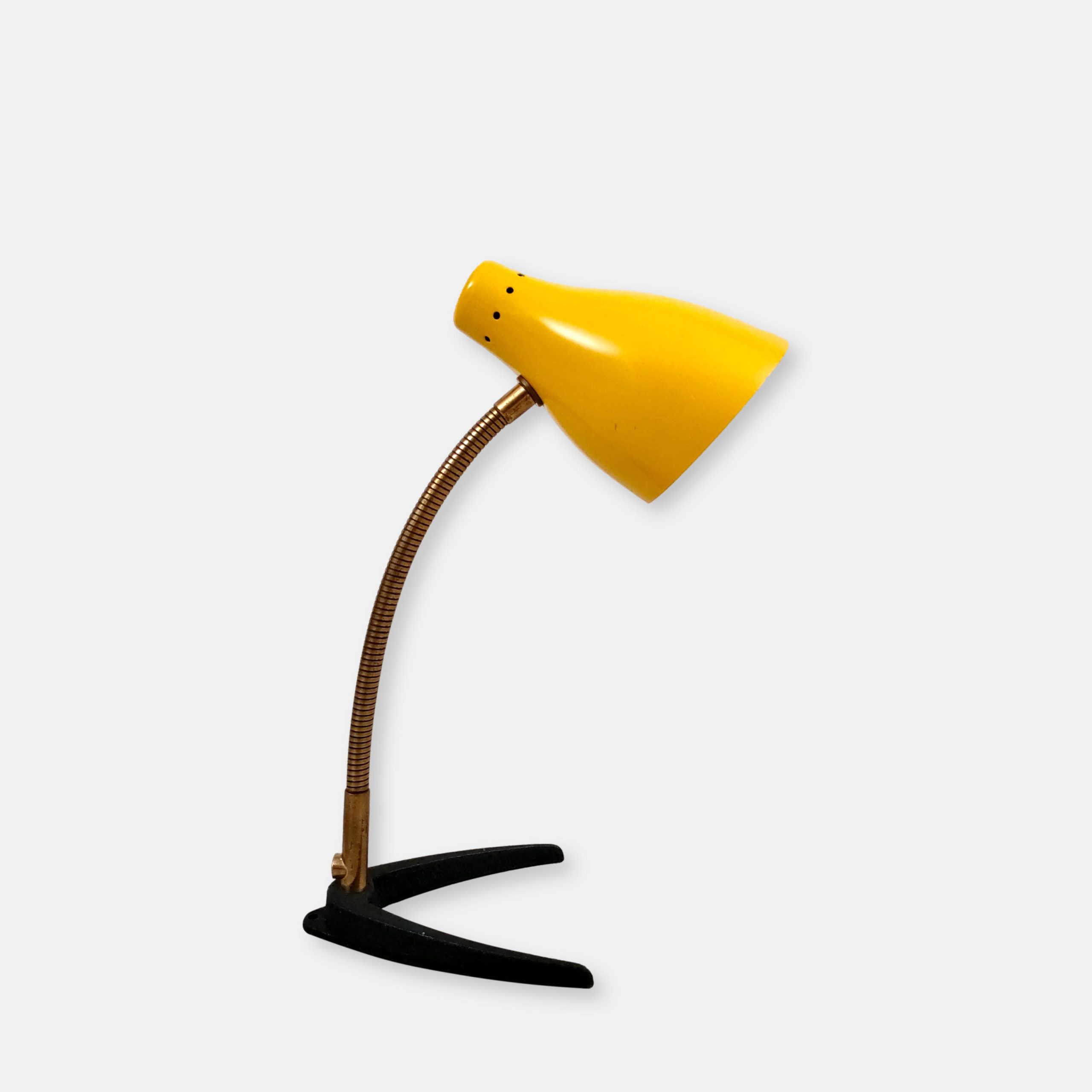Lampe de table jaune