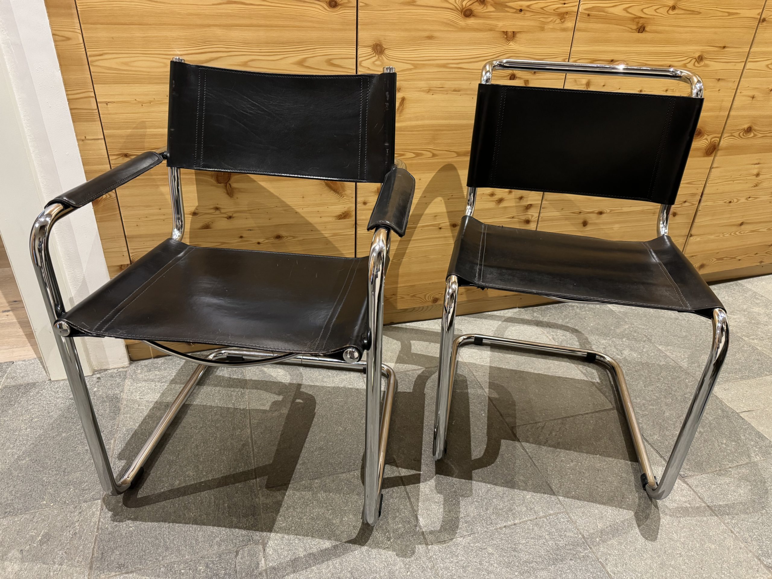 Lot de 4 fauteuils B34 et 2 chaises B32 Marcel Breuer / Mart Stamm – Image 2