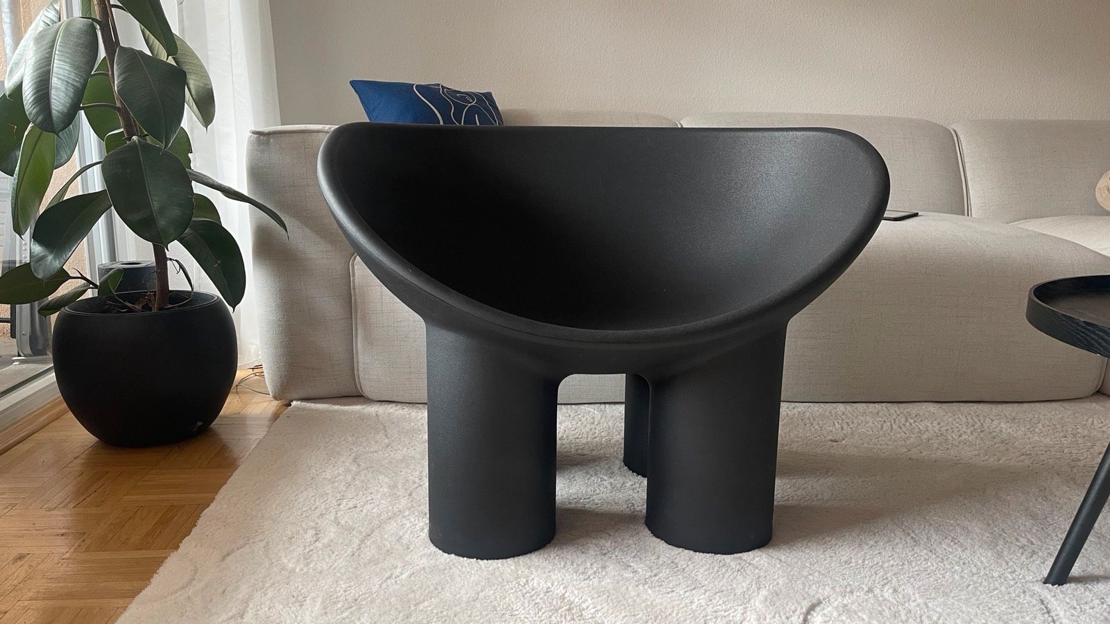Fauteuil Roly Poly noir de Driade – Image 2