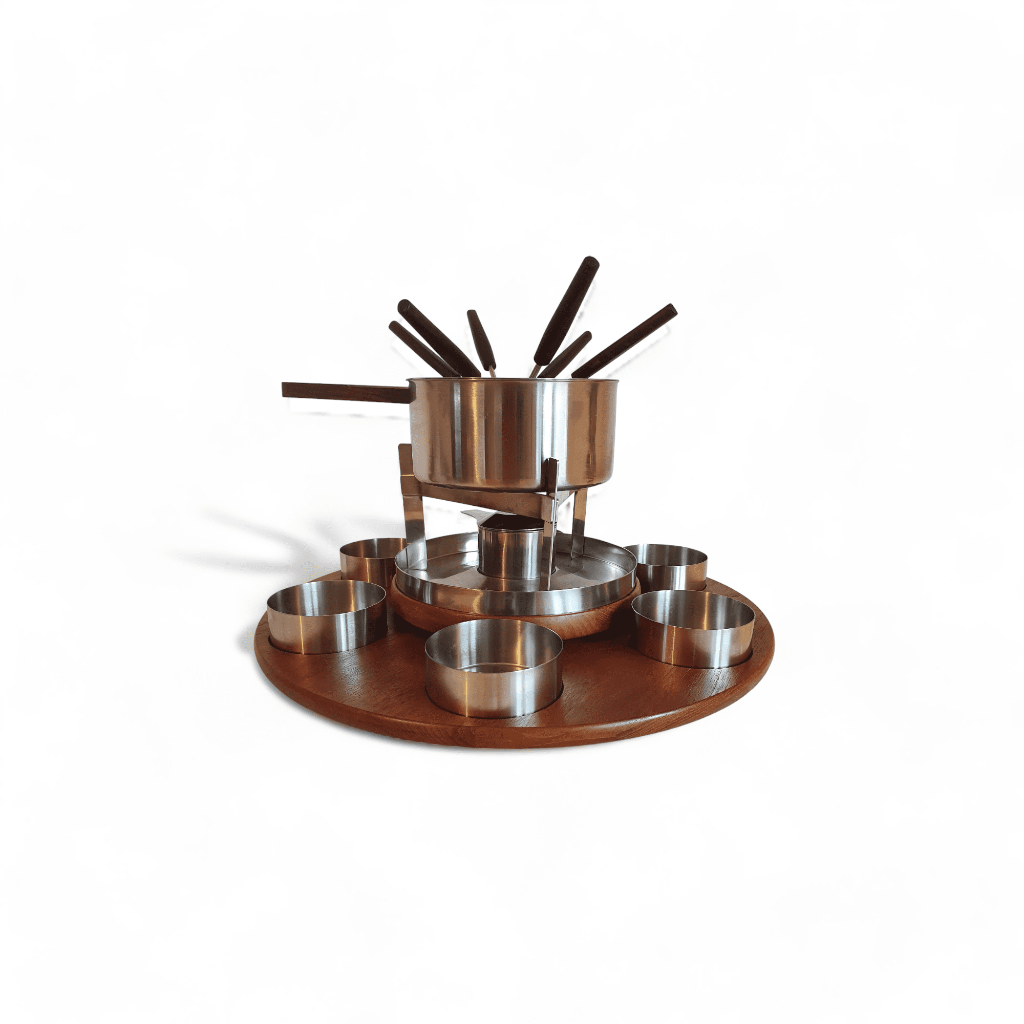 Set à fondue, Stelton, Peter Holmblad, Danemark, 1967 – Image 3