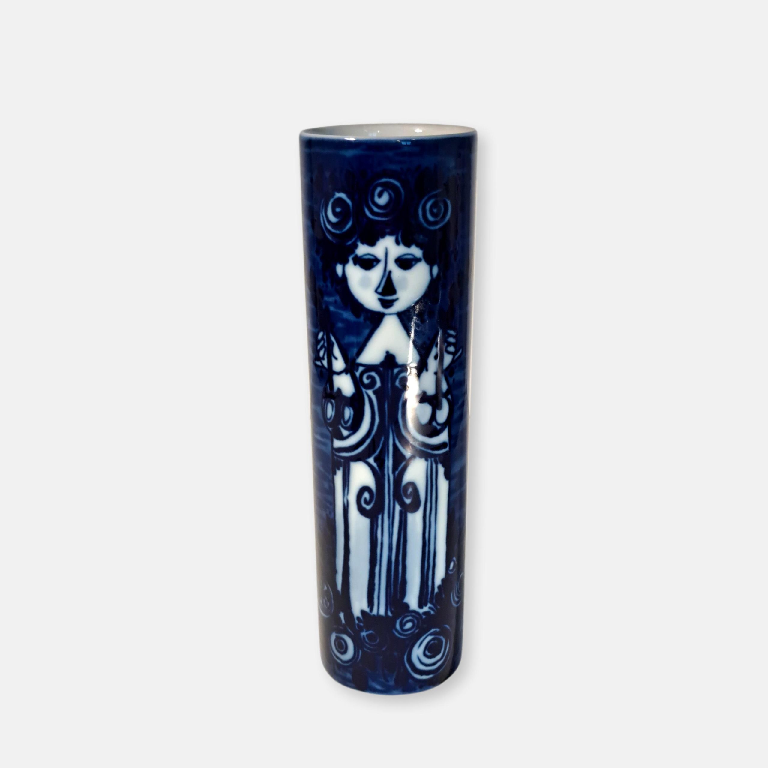 Vase Bjorn Wiinblad Flow blue