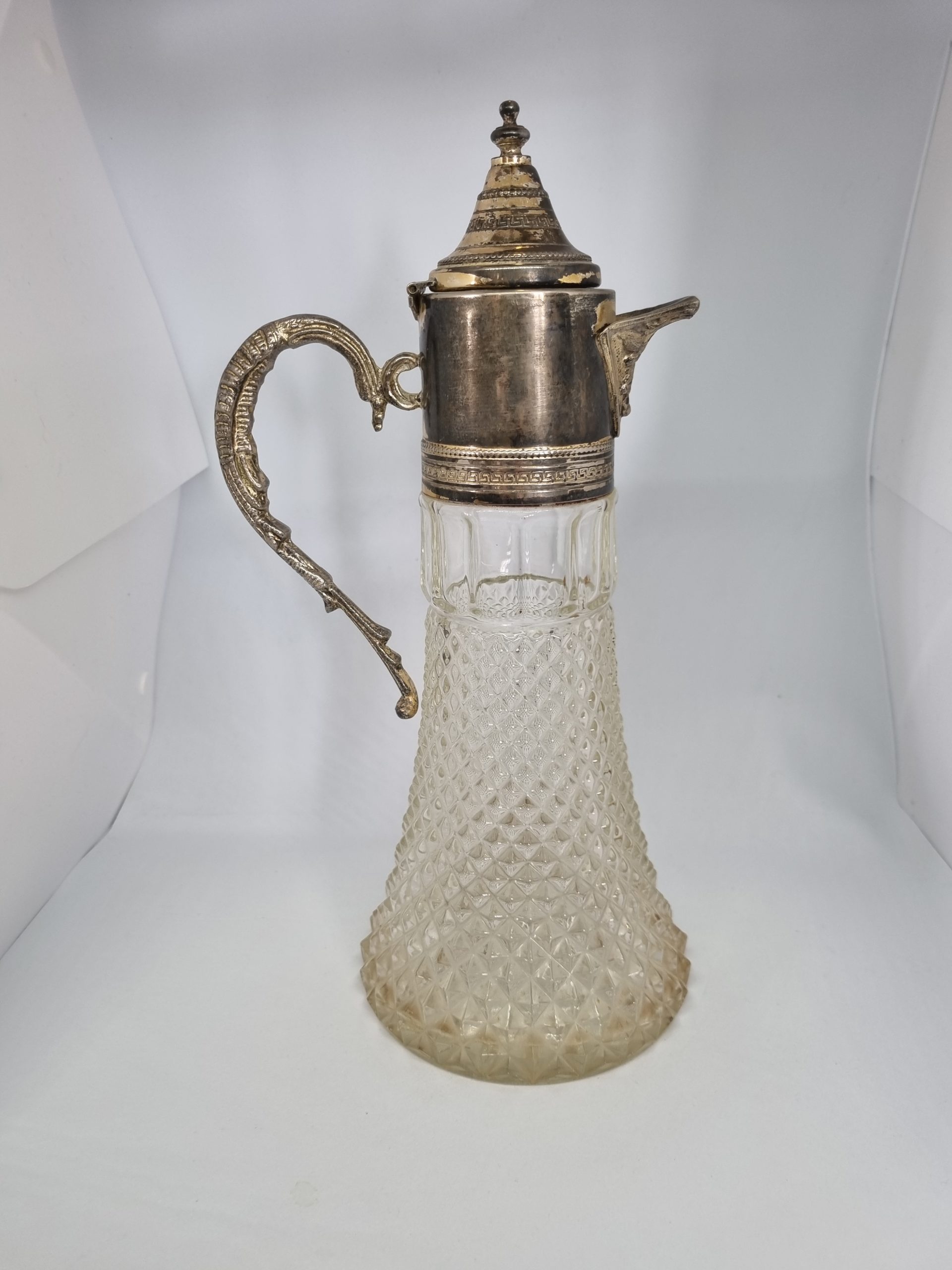 Aiguière en cristal et argenté – Image 2