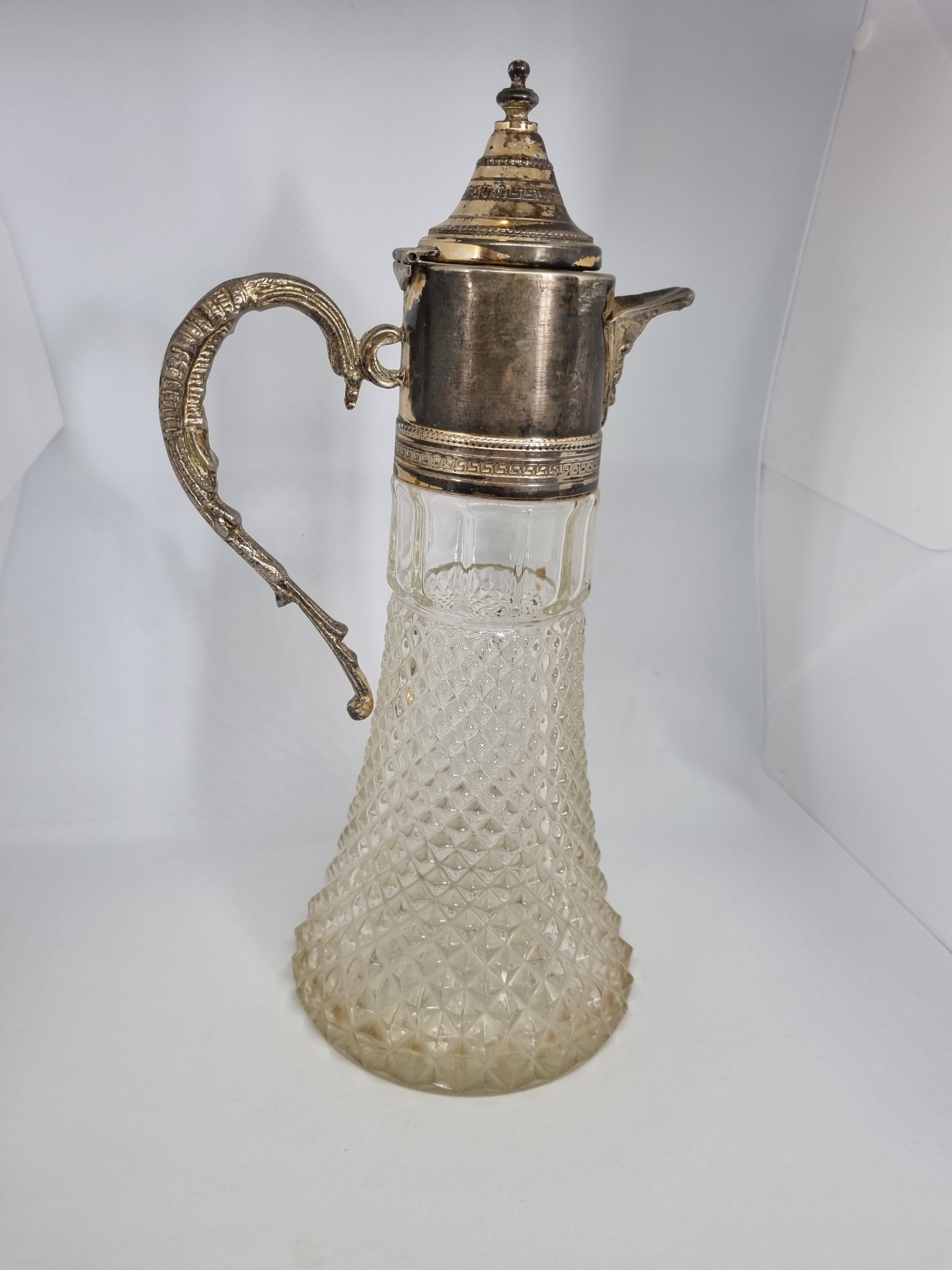 Aiguière en cristal et argenté – Image 7