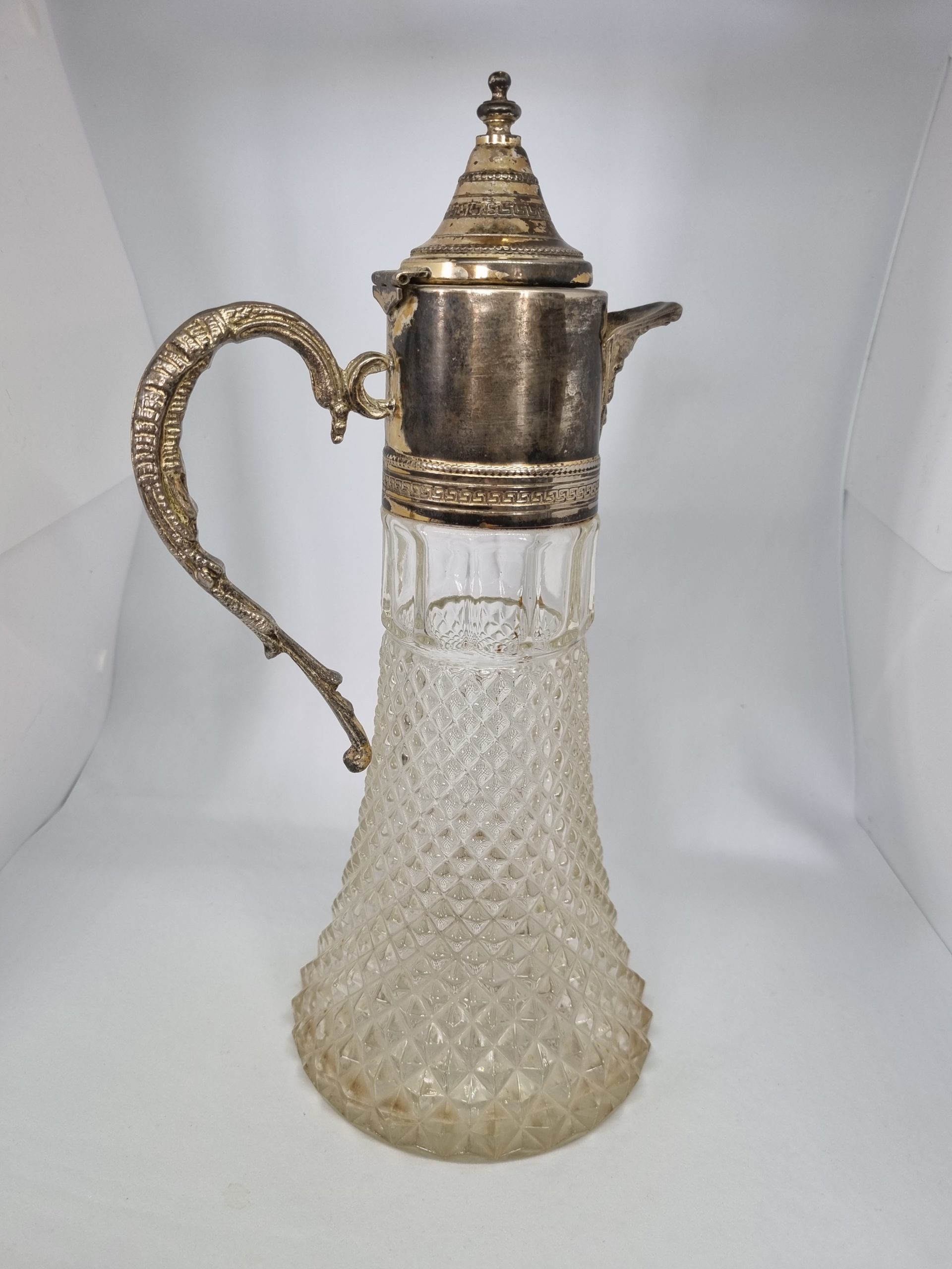 Aiguière en cristal et argenté – Image 4