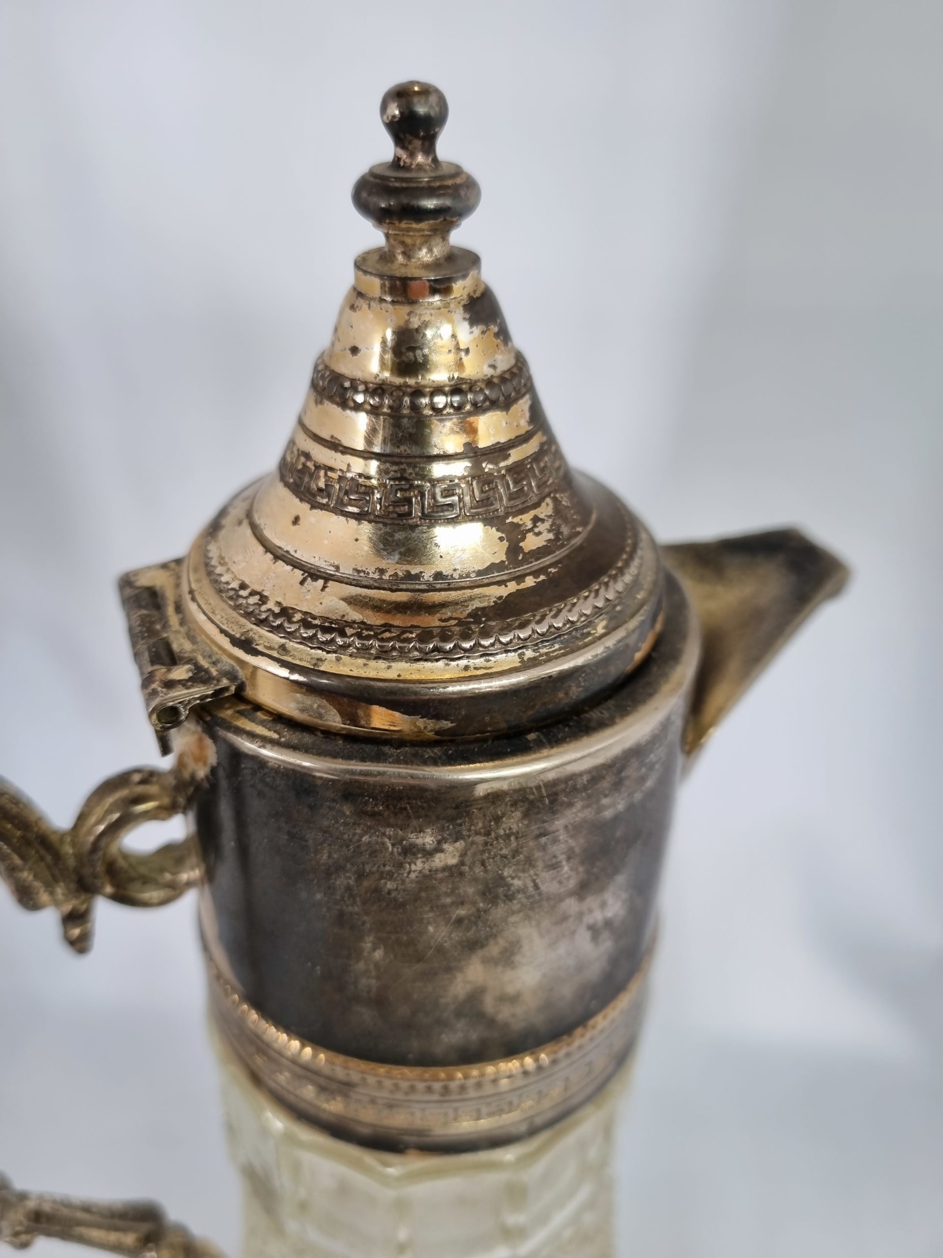 Aiguière en cristal et argenté – Image 3