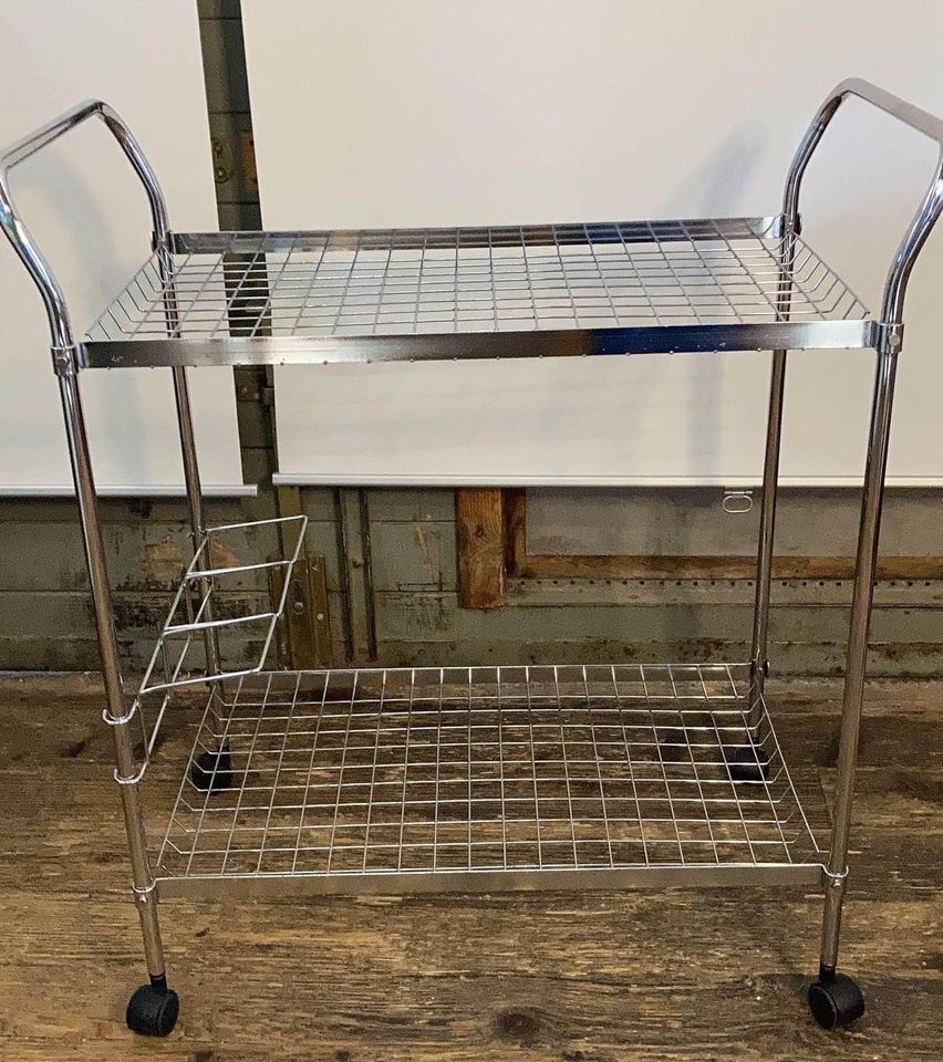 Chariot à roulettes en chrome – Bild 4