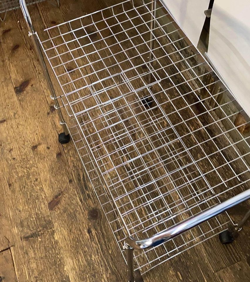 Chariot à roulettes en chrome – Bild 5