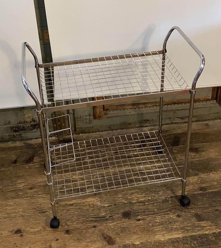 Chariot à roulettes en chrome – Bild 2