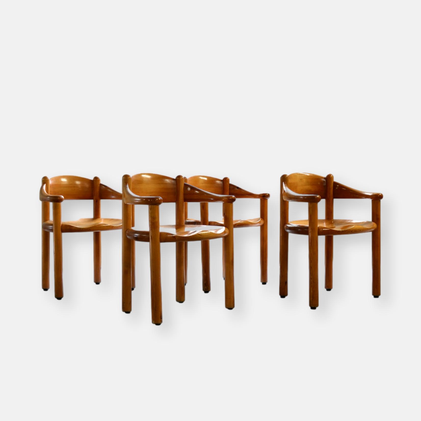 chaises en pin Rainer Daumiller