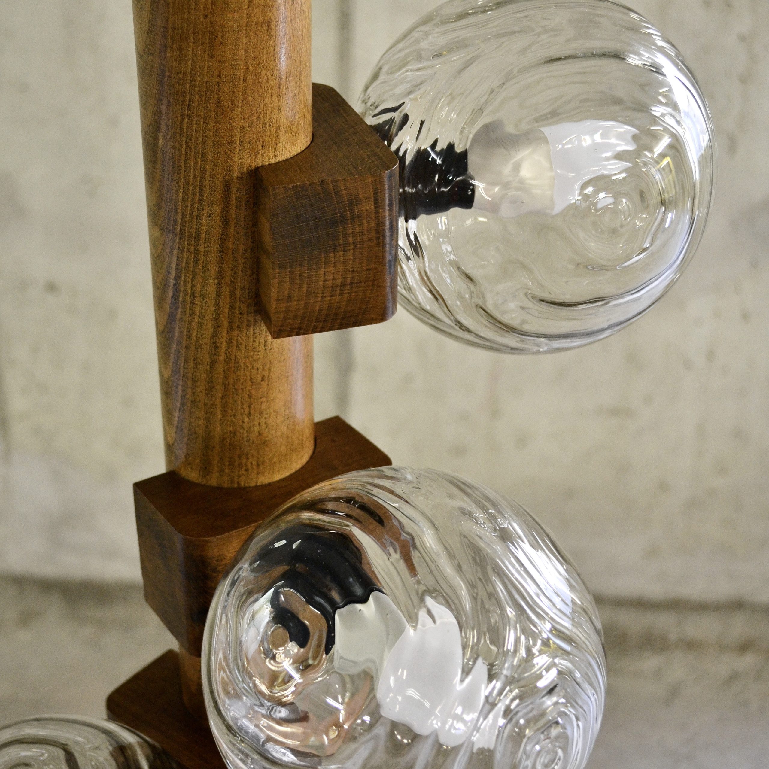 Lampadaire en hêtre - Temde - Suisse 1980's – Image 4