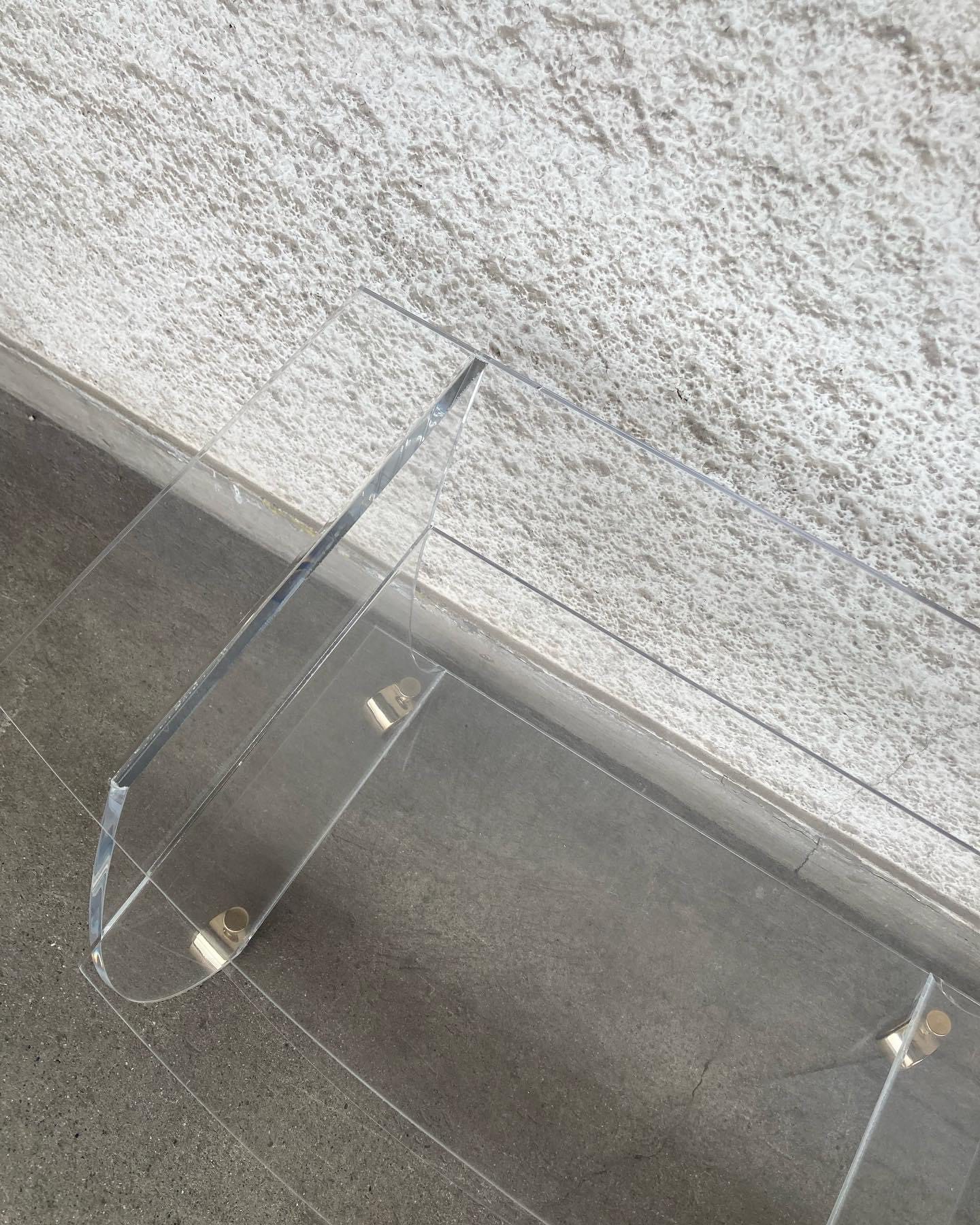 Meuble tv ou desserte vintage en plexiglass – Image 4