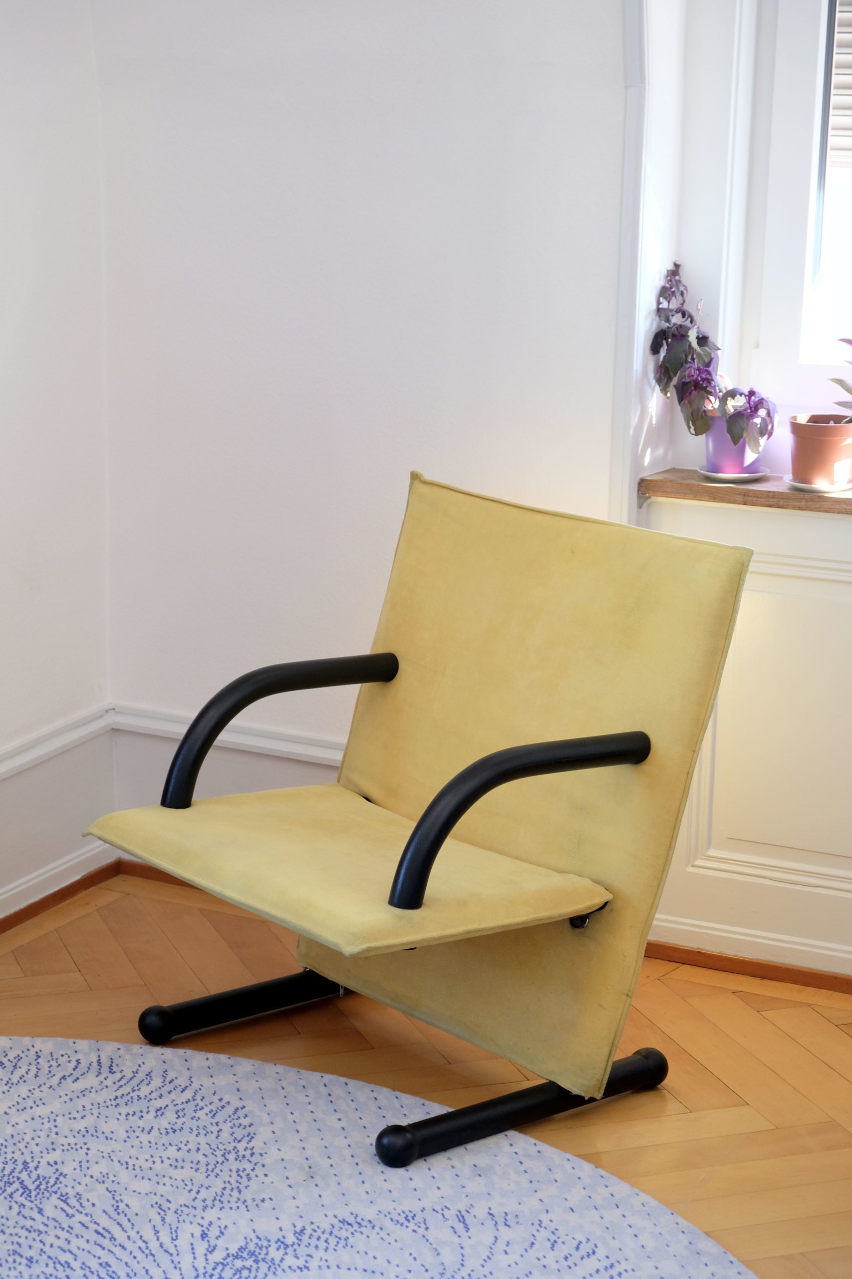 Fauteuil T-Line jaune de Burkhard Vogtherr pour Arflex, 1984 – Image 2
