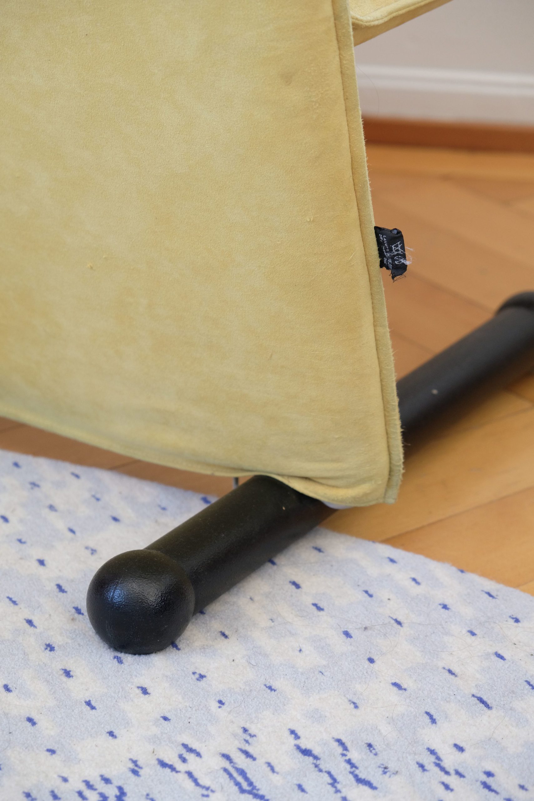 Fauteuil T-Line jaune de Burkhard Vogtherr pour Arflex, 1984 – Image 6